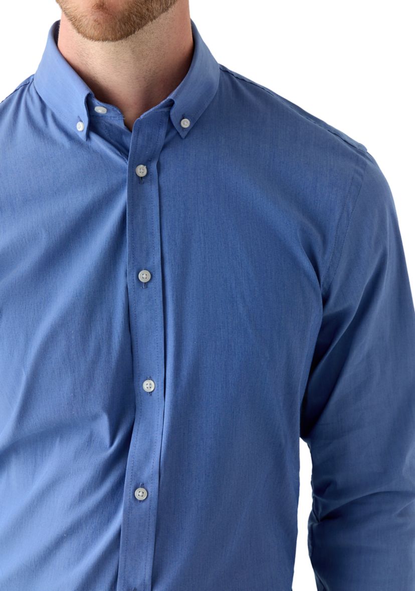 Advantage Performance Slim Fit Cool Fx Button Down Shirt