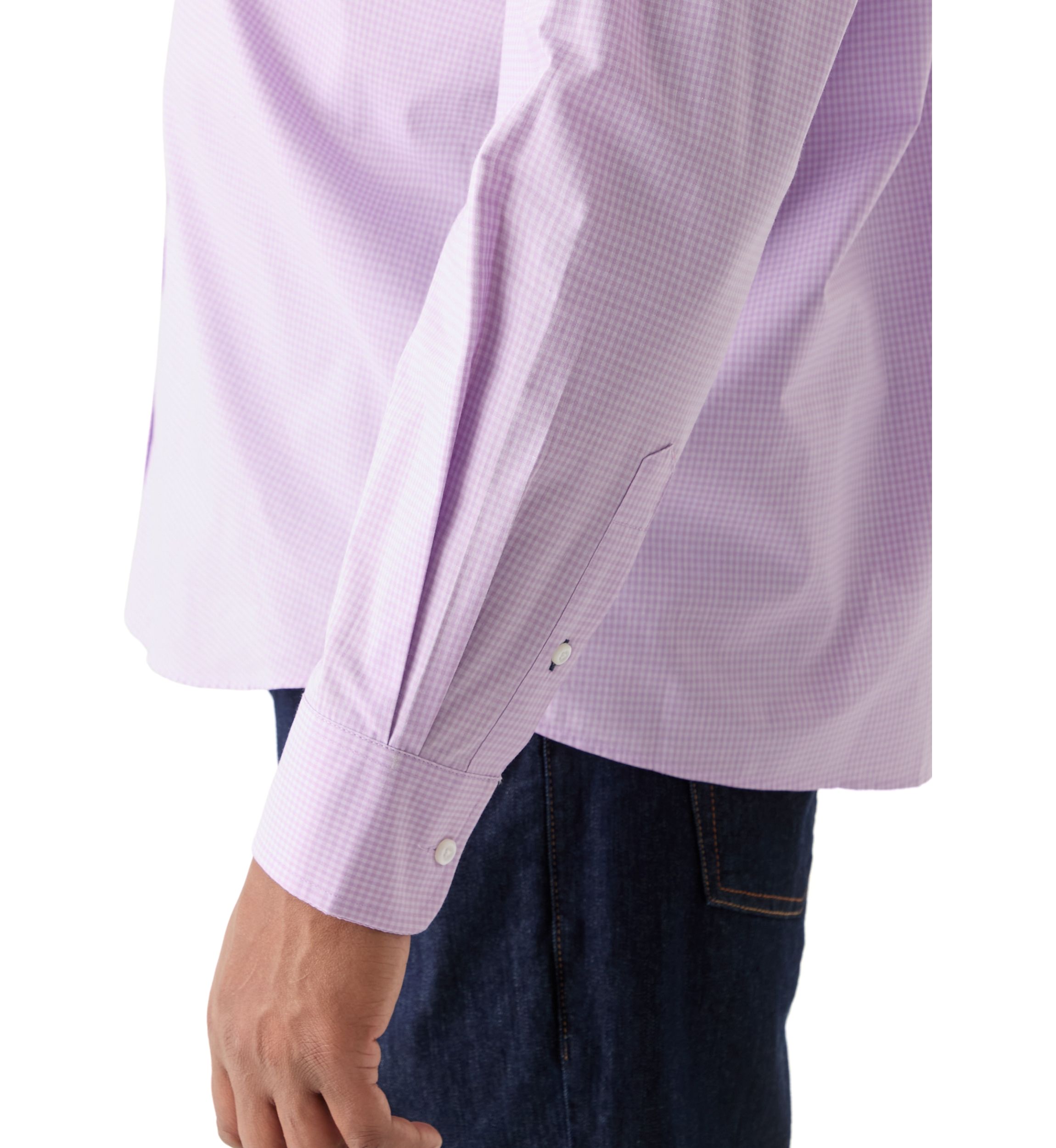 Big & Tall Long Sleeve Gingham Dress Shirt