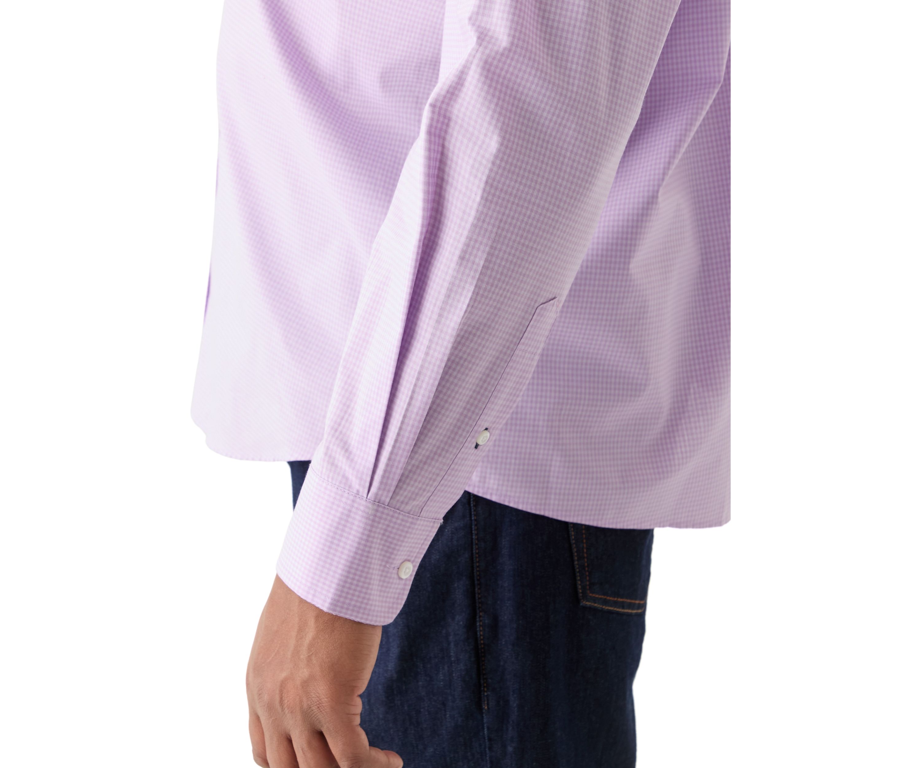 Big & Tall Long Sleeve Gingham Dress Shirt