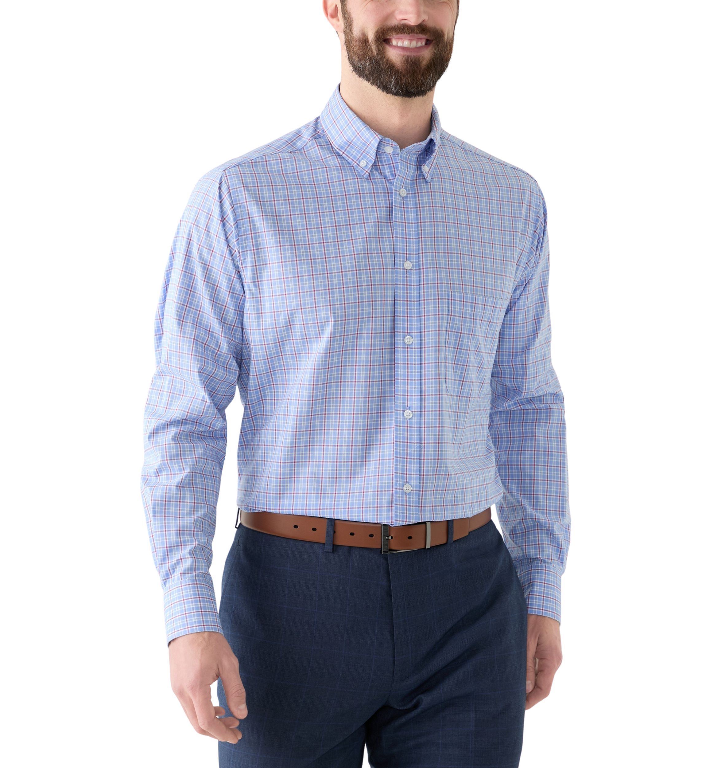 Regular Fit All Over Stretch Dress Shirt