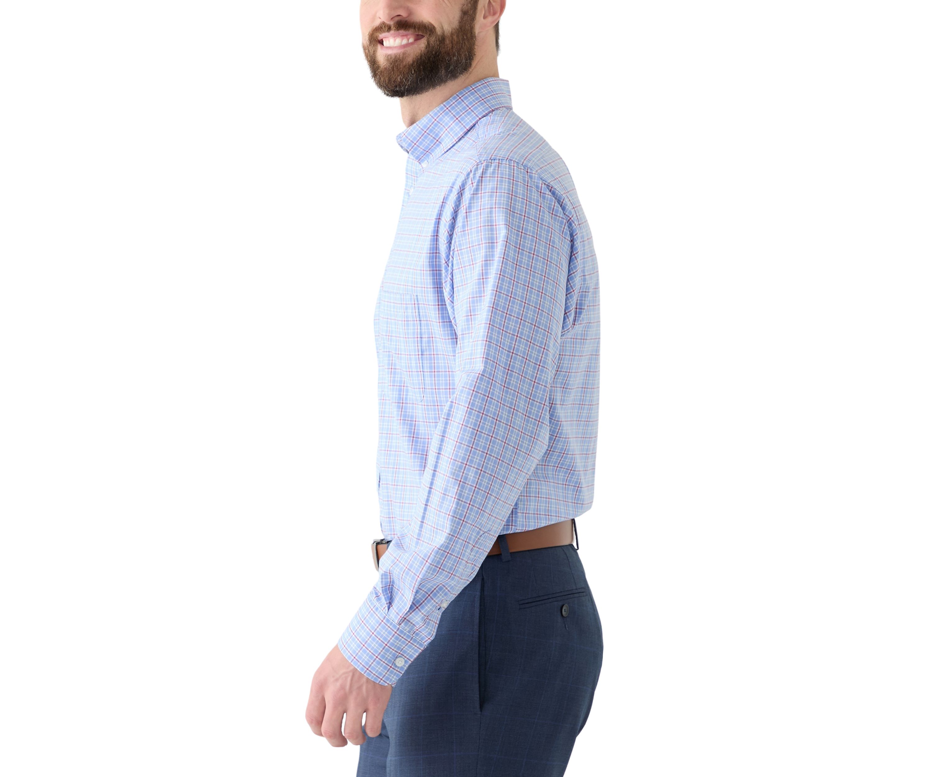 Regular Fit All Over Stretch Dress Shirt