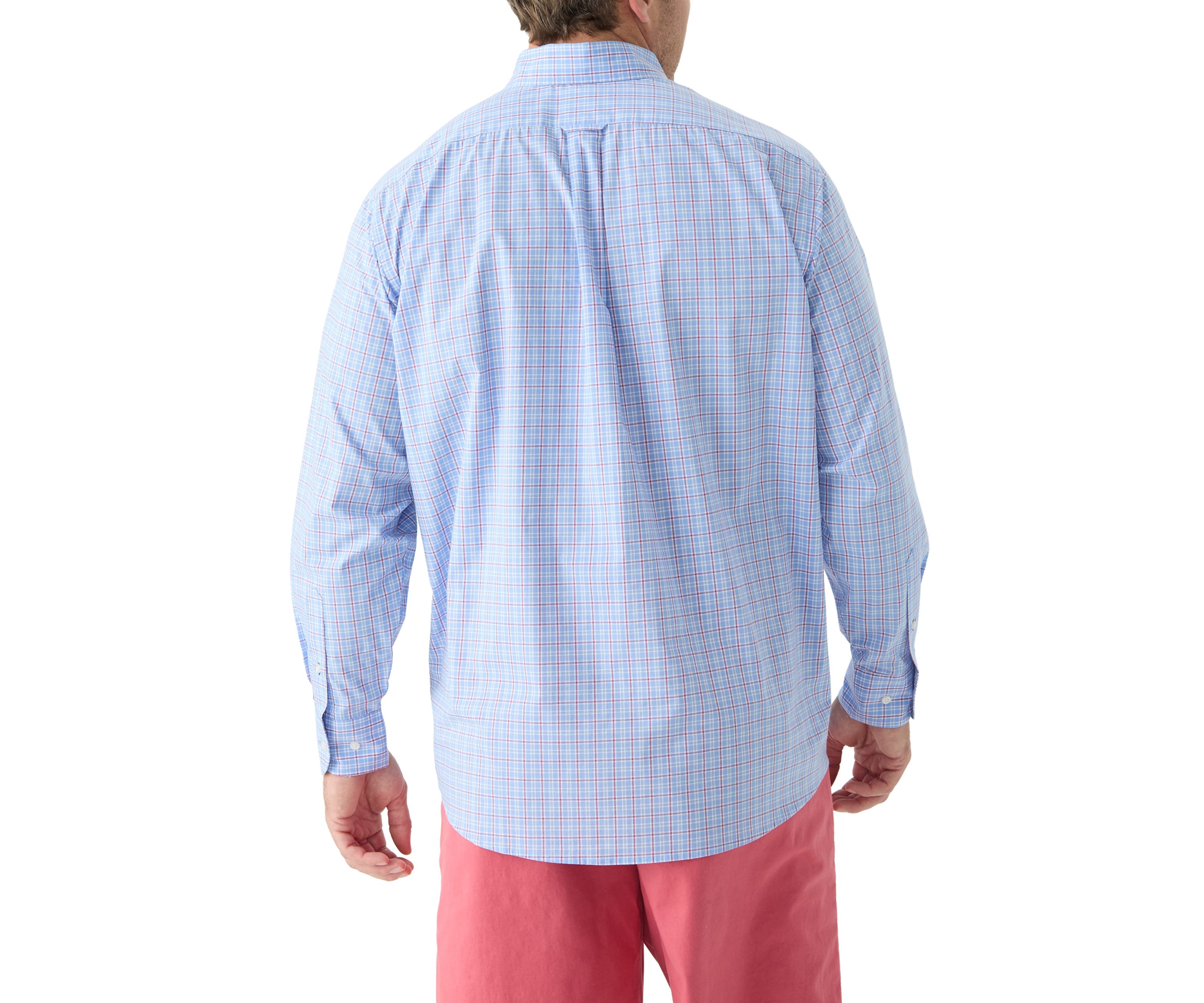 Big & Tall Long Sleeve Plaid Dress Shirt