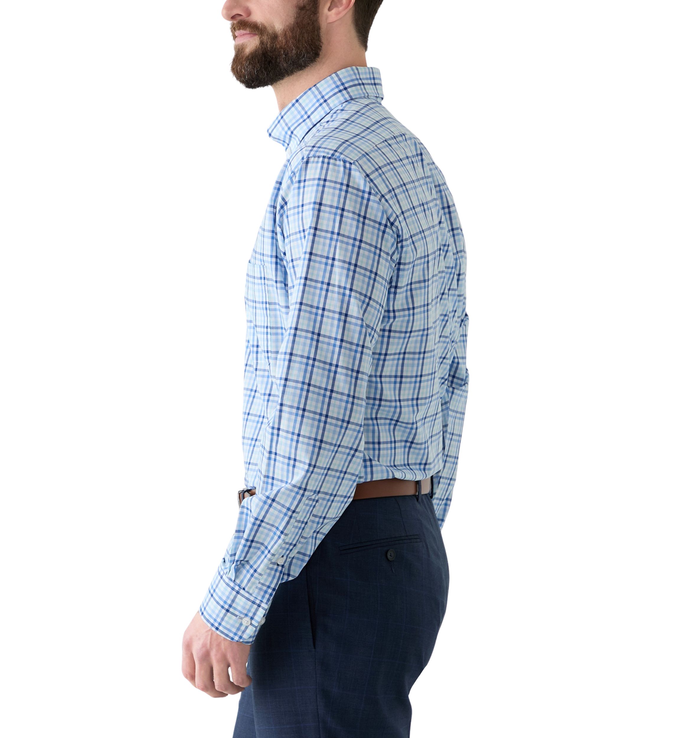 Regular Fit All Over Stretch Dress Shirt