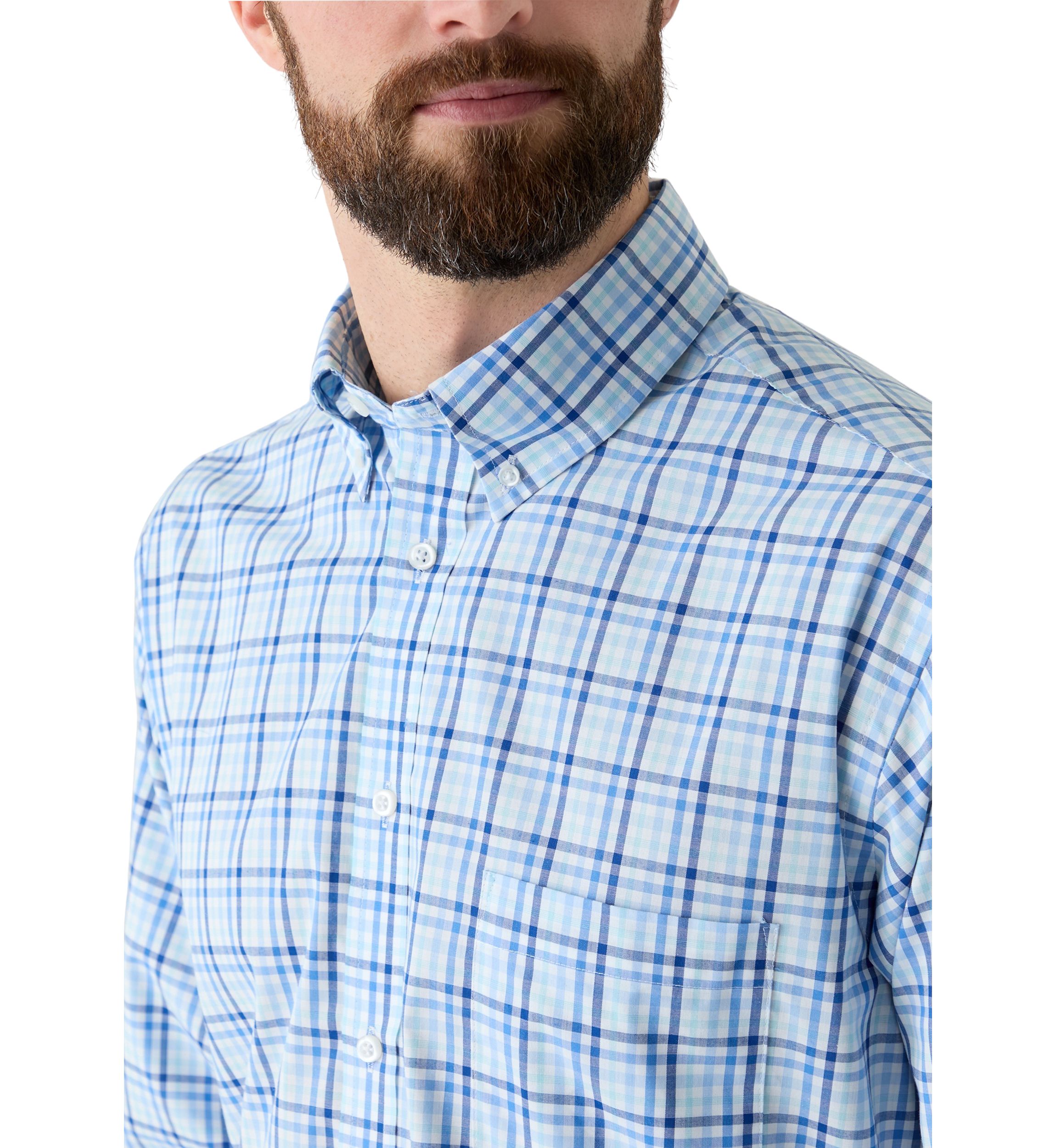 Regular Fit All Over Stretch Dress Shirt