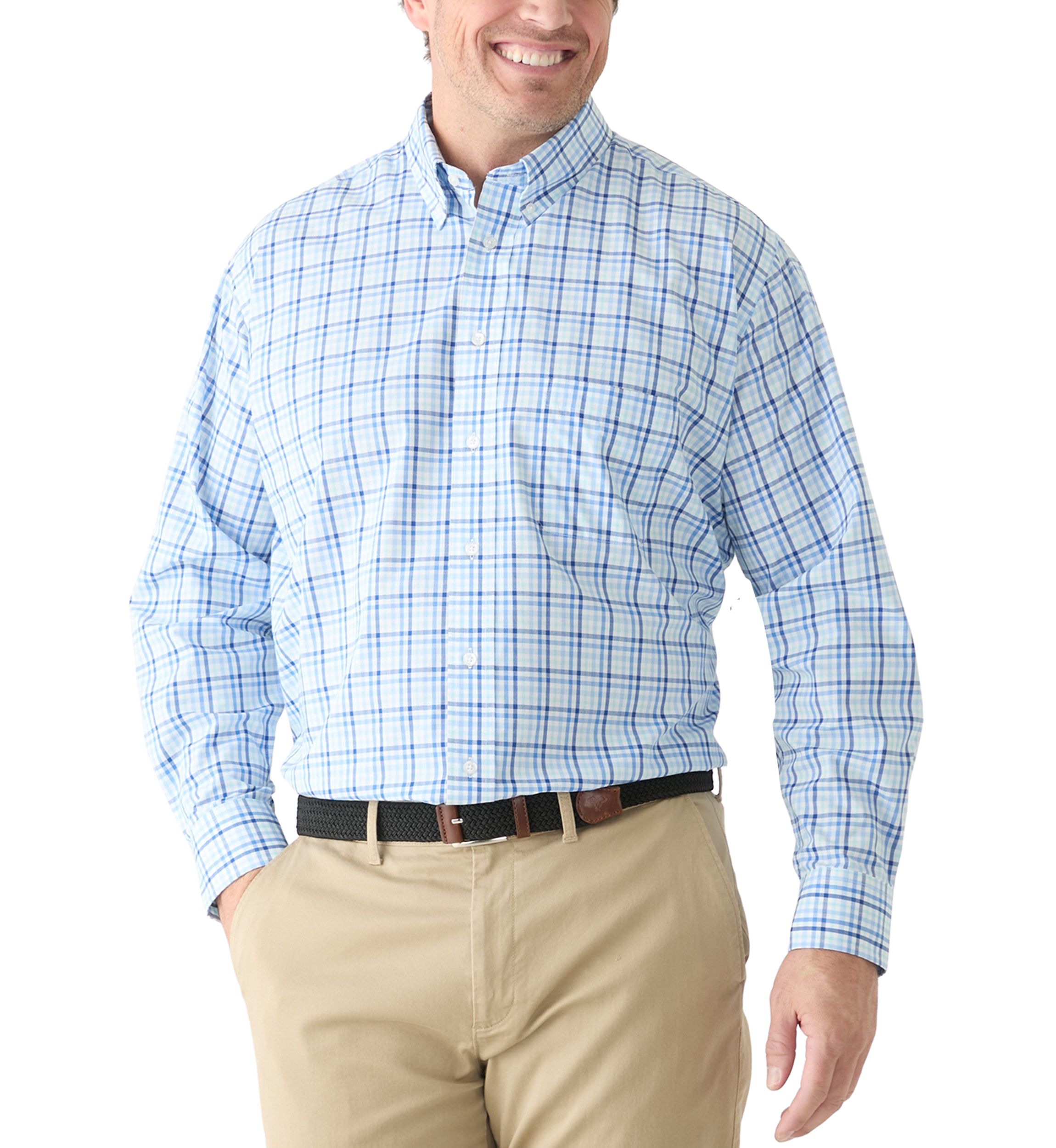 Big & Tall Button Down Fashion Stretch Shirt
