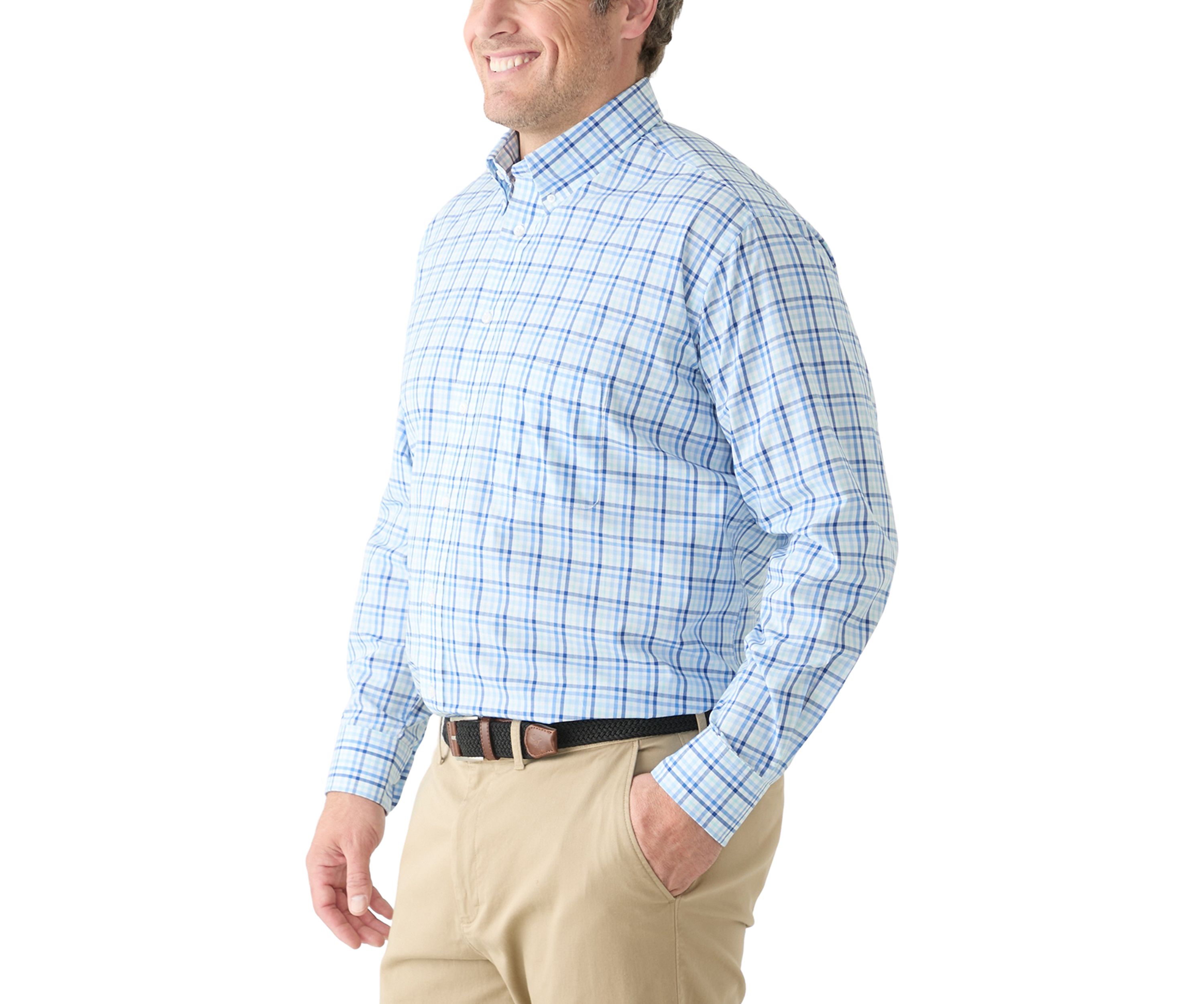 Big & Tall Button Down Fashion Stretch Shirt