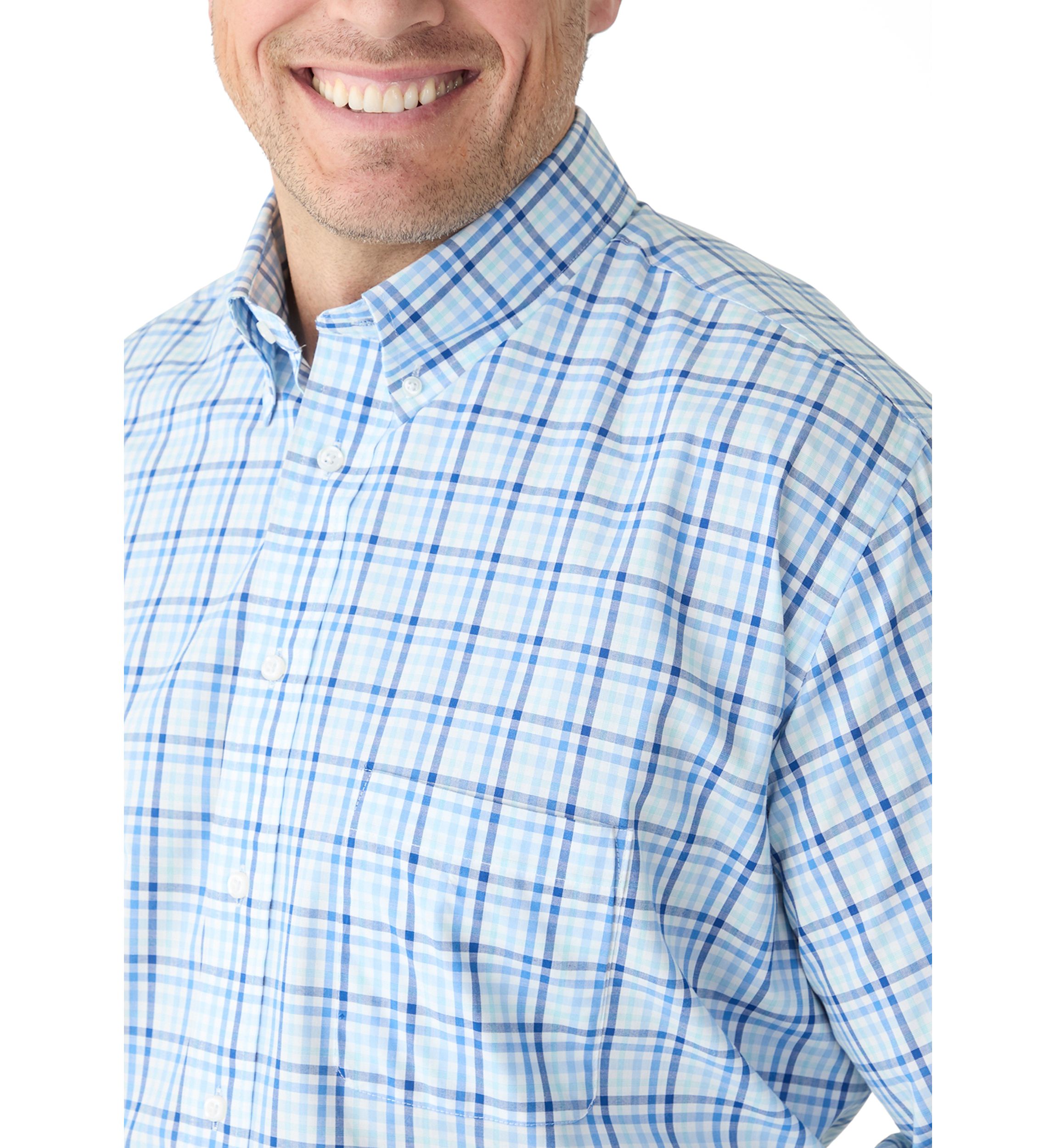 Big & Tall Button Down Fashion Stretch Shirt