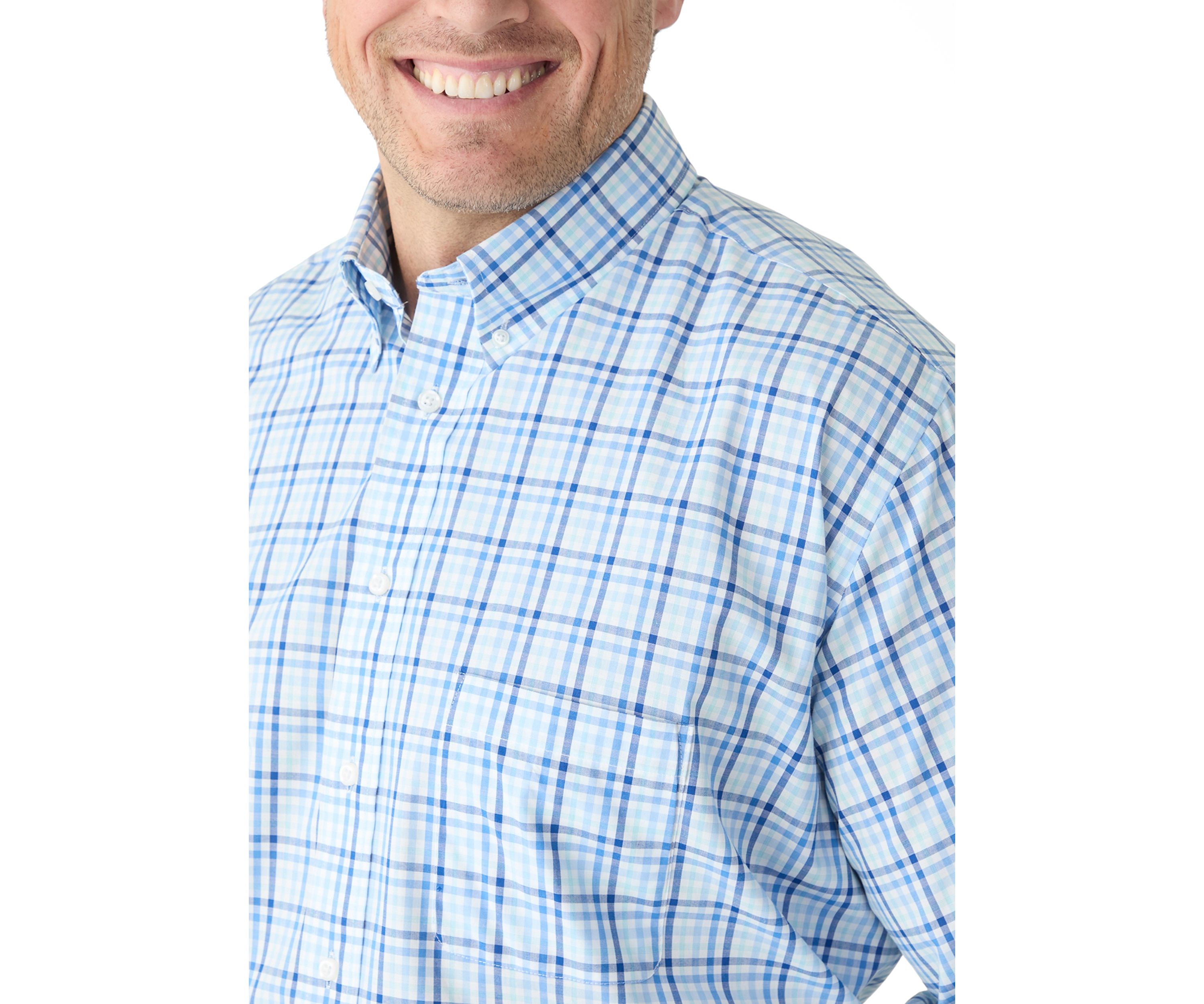 Big & Tall Button Down Fashion Stretch Shirt