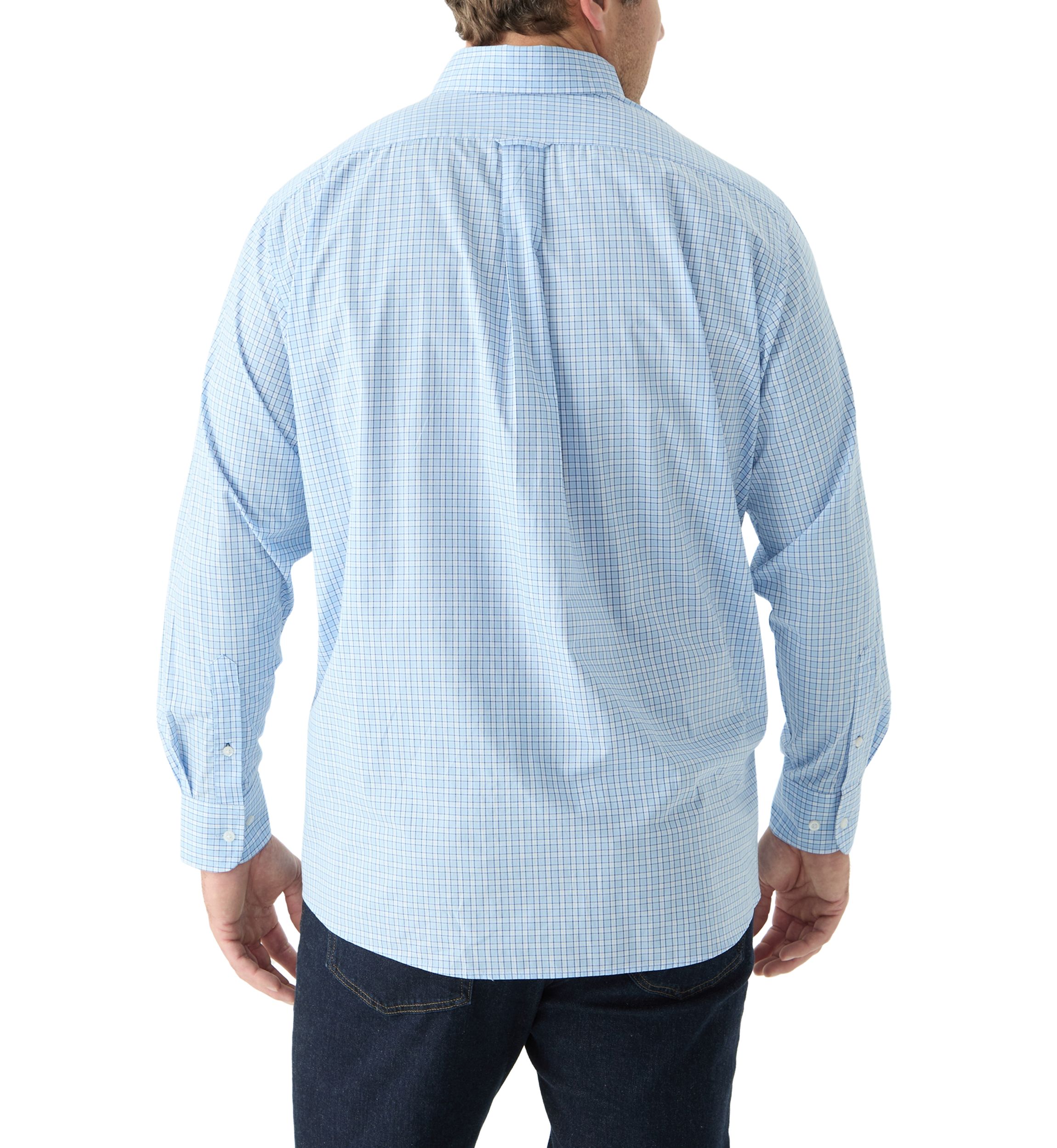 Big & Tall Long Sleeve Plaid Dress Shirt