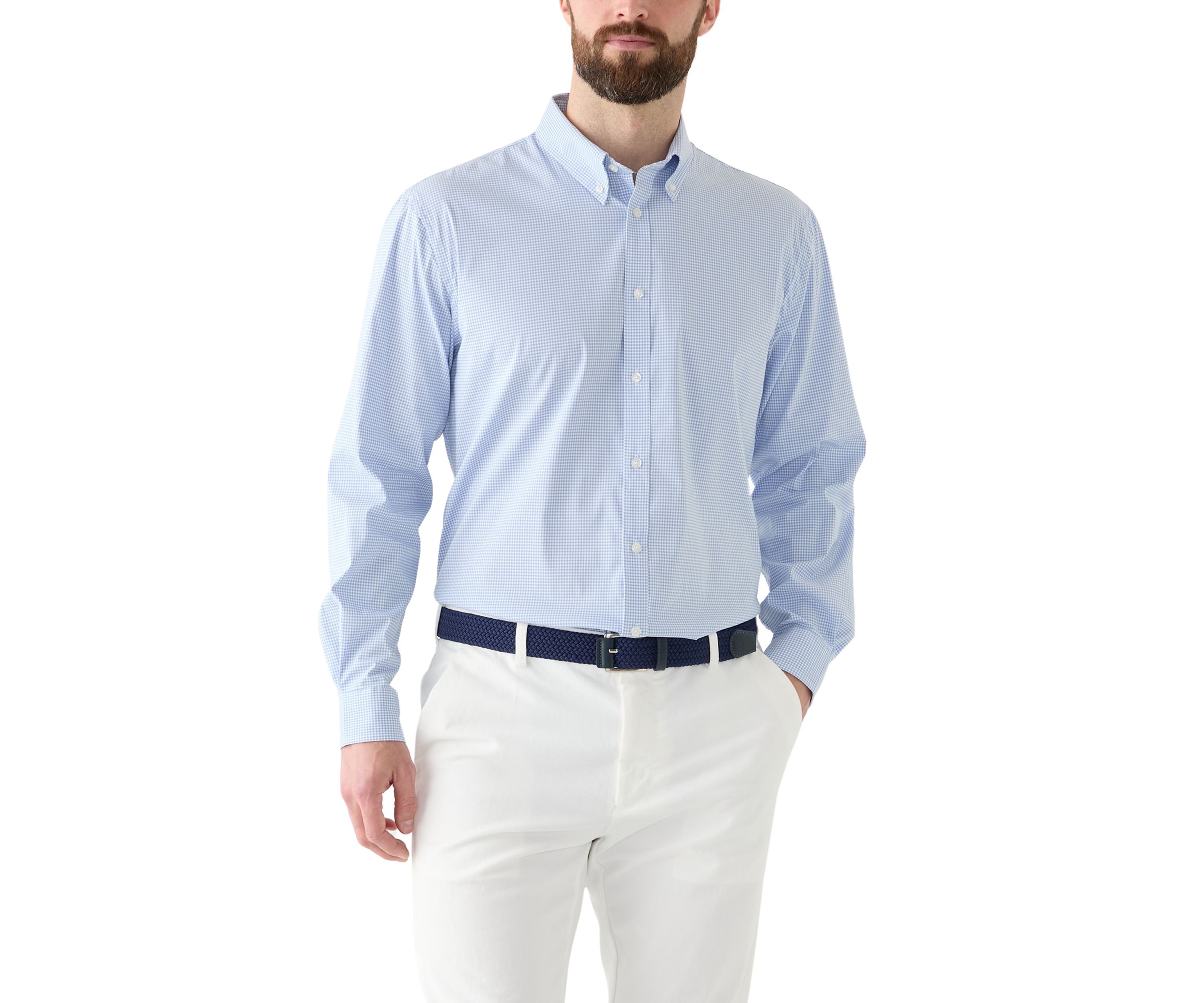 Slim Fit Cooling Button Down Shirt