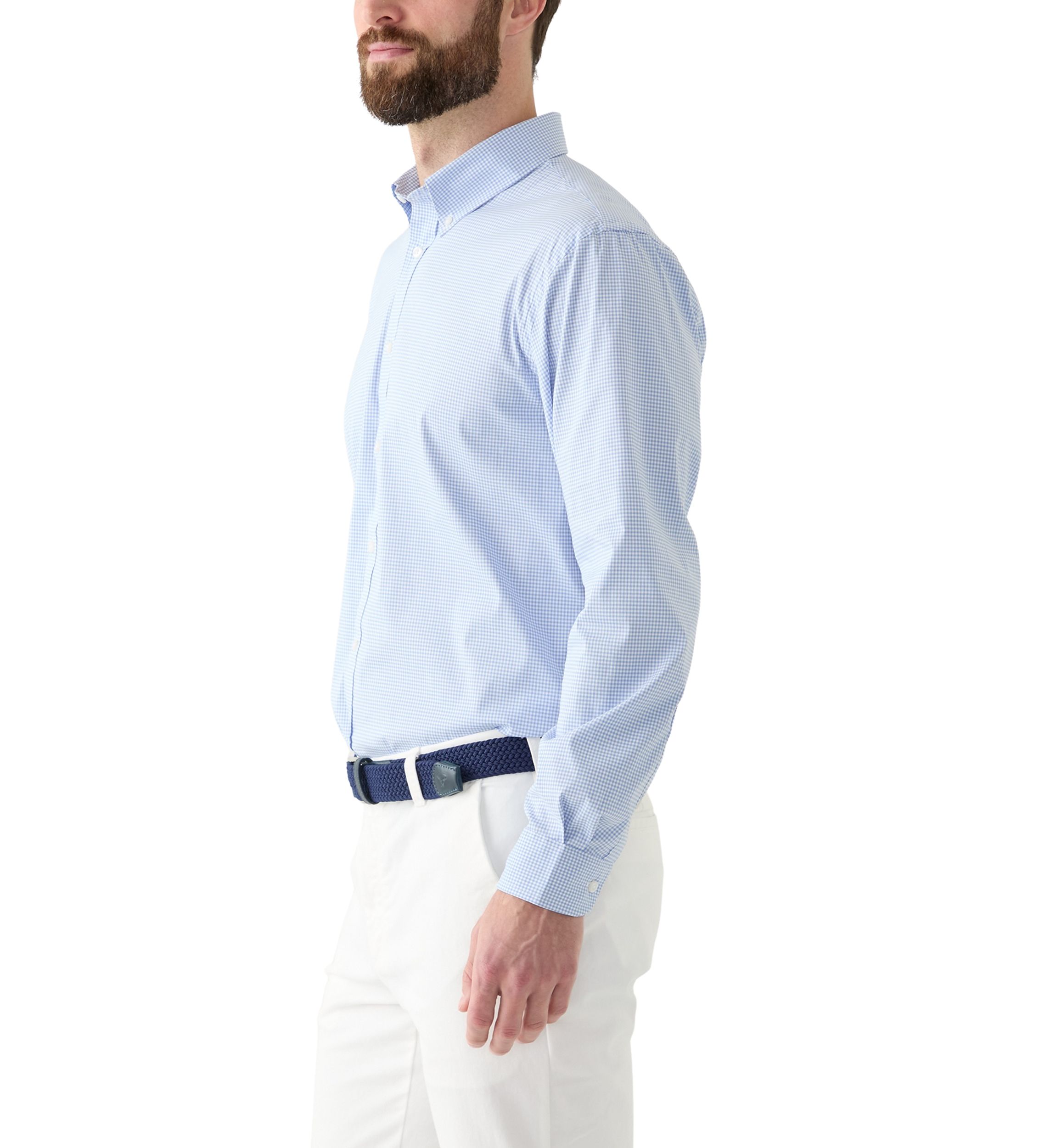 Slim Fit Cooling Button Down Shirt