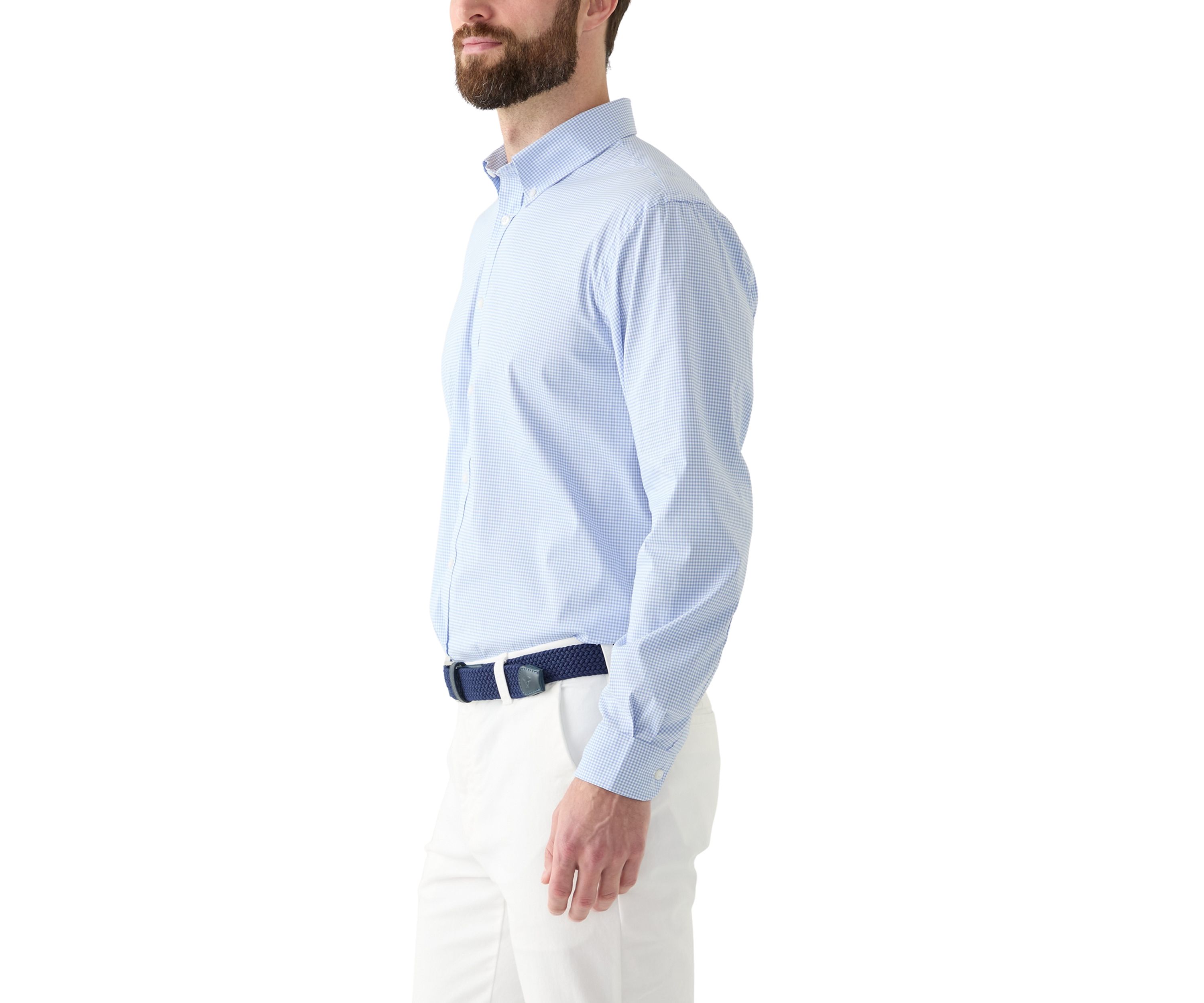 Slim Fit Cooling Button Down Shirt