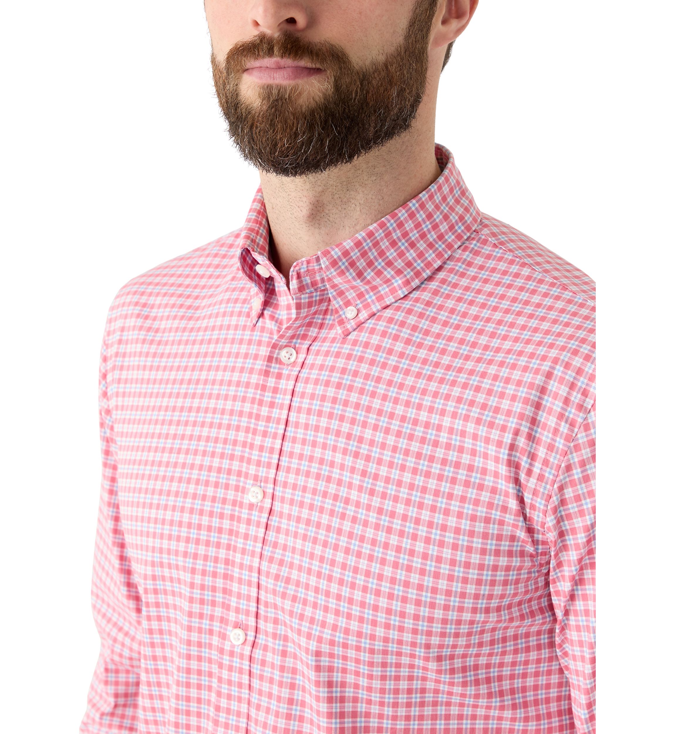 Slim Fit Cooling Button Down Shirt