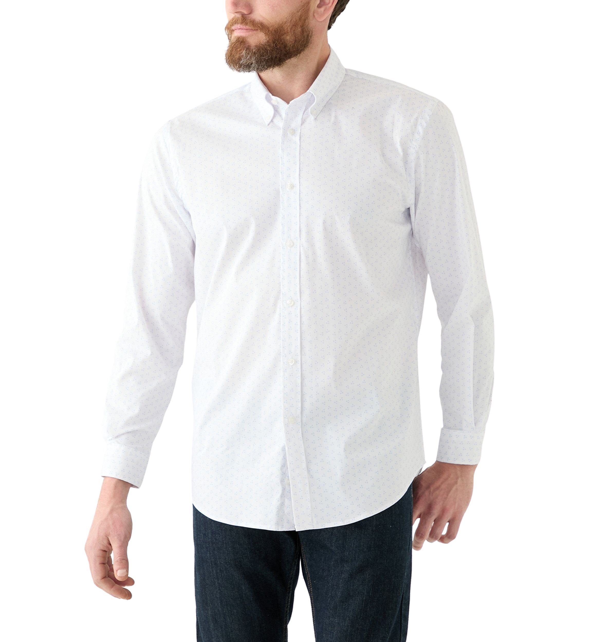 Slim Fit Cooling Button Down Shirt