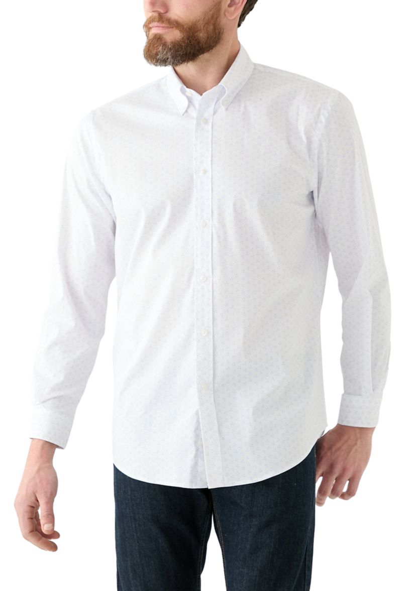 Slim Fit Cooling Button Down Shirt