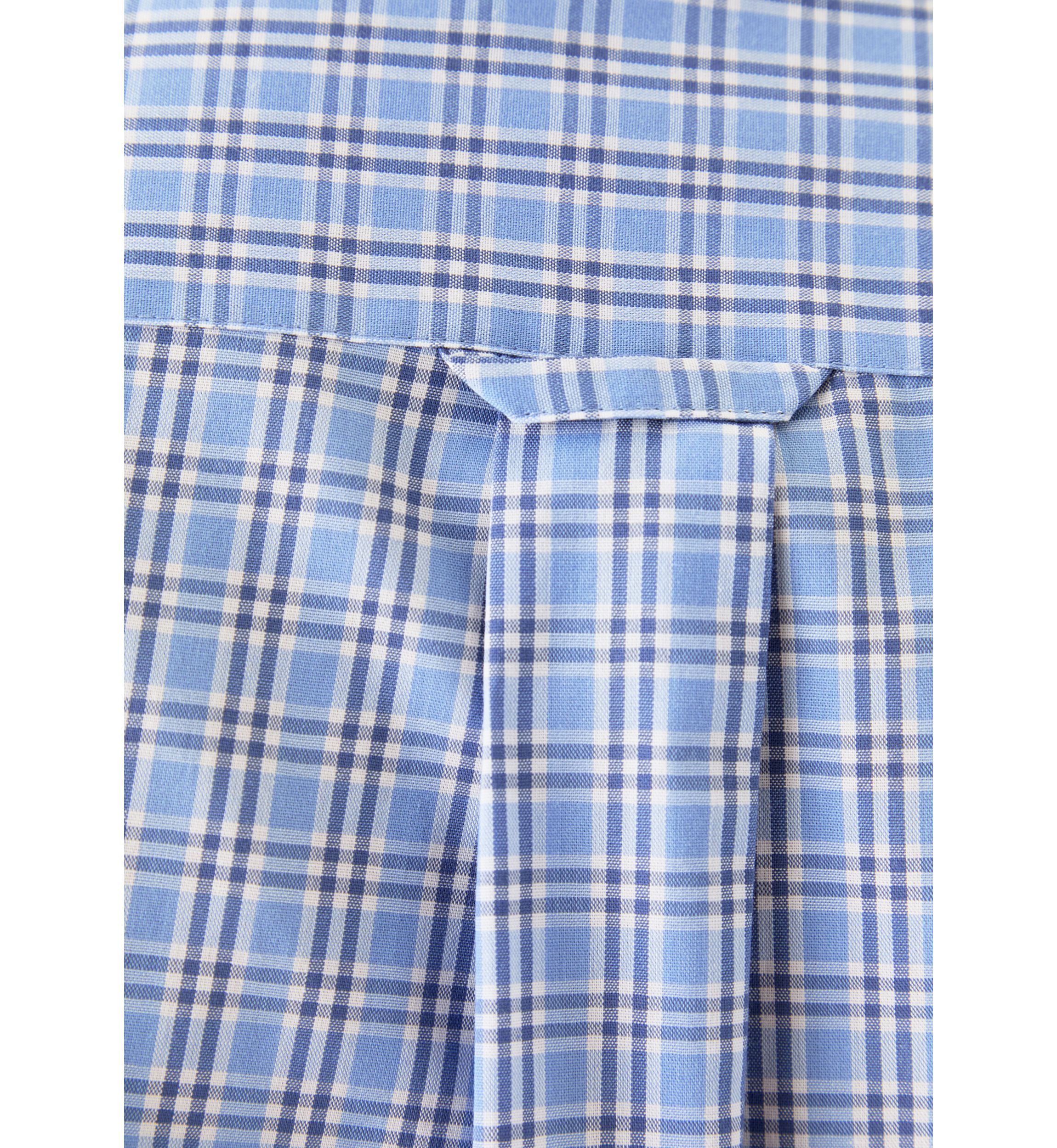 Long Sleeve Stretch Plaid Button Down Shirt 