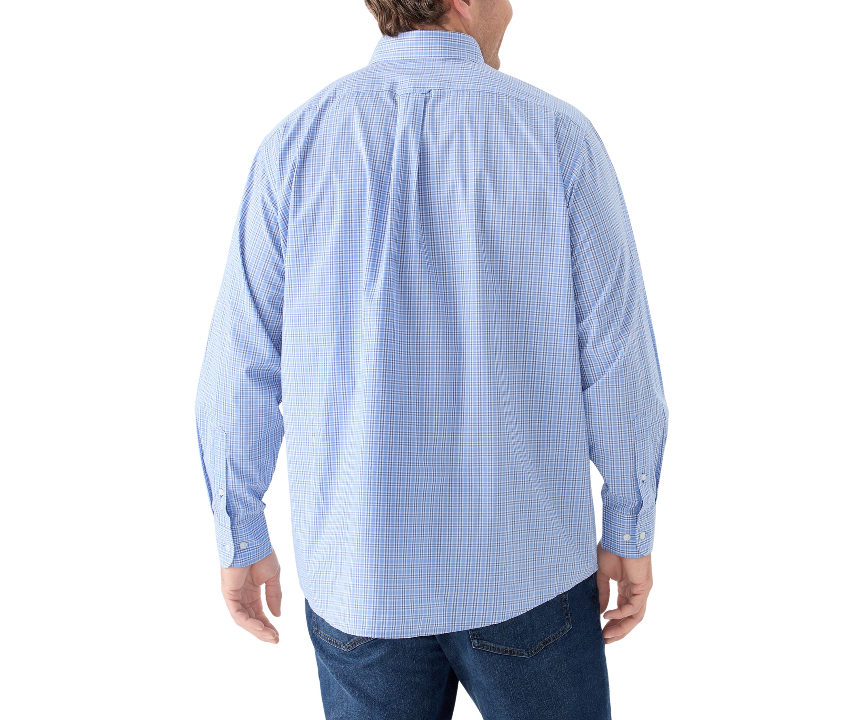 Big & Tall Allover Stretch Button Down Shirt
