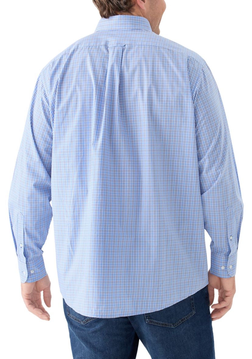 Big & Tall Allover Stretch Button Down Shirt
