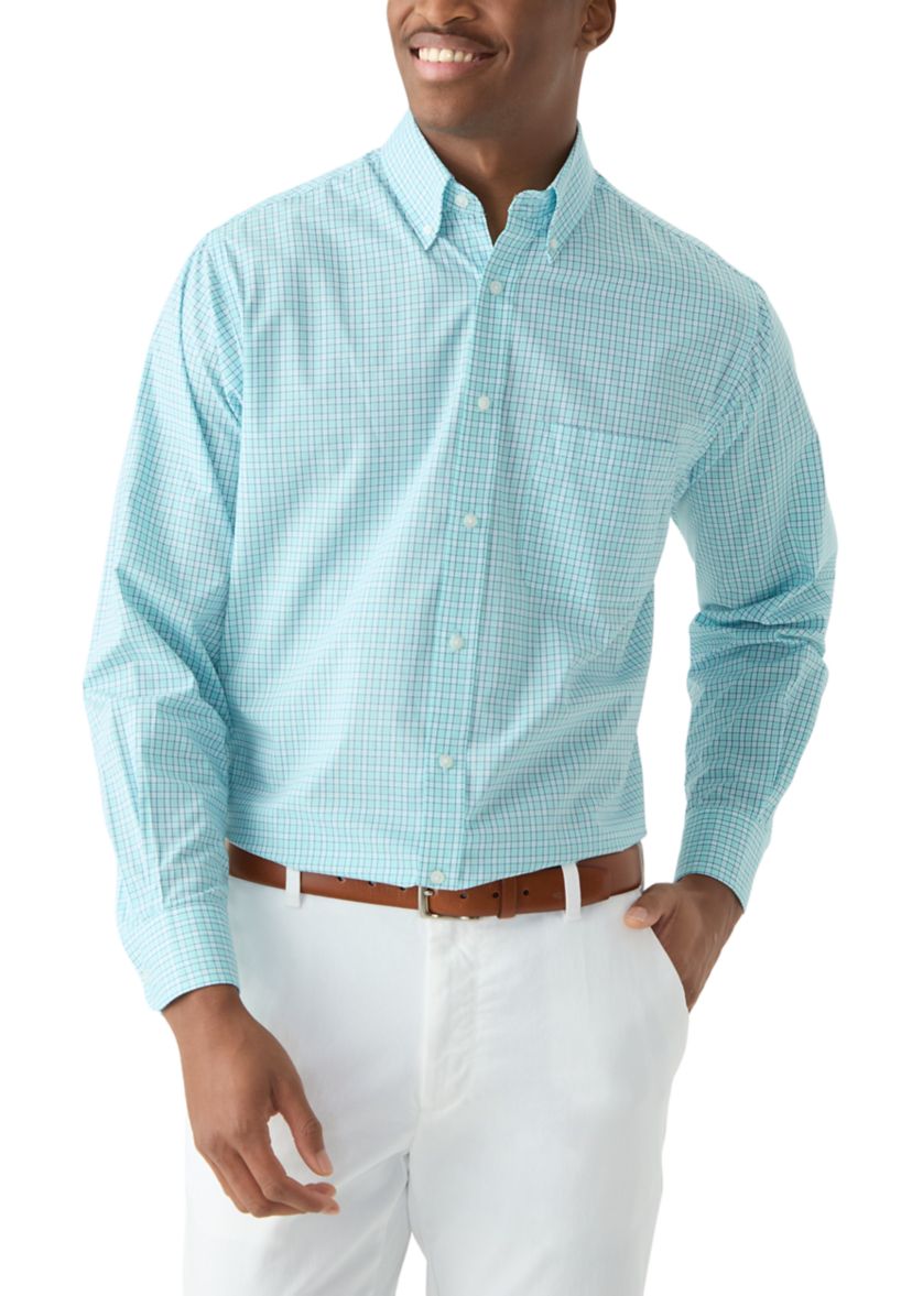Check Allover Stretch Button Down Shirt