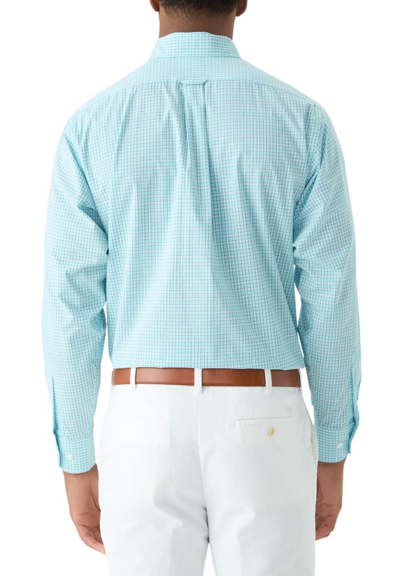 Check Allover Stretch Button Down Shirt