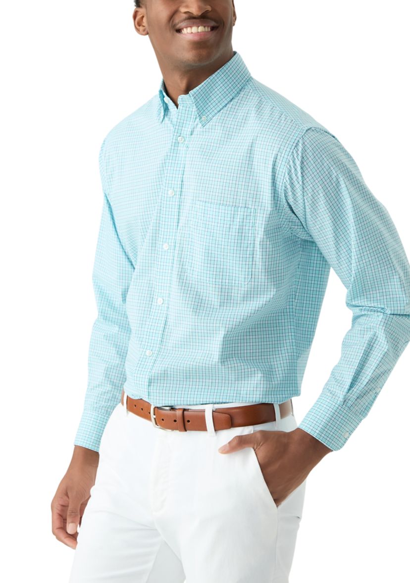 Check Allover Stretch Button Down Shirt