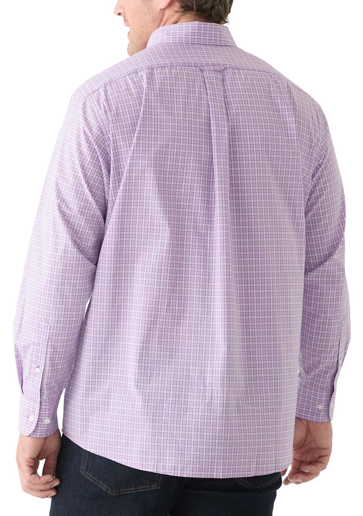 Big & Tall Allover Stretch Regular Fit Button Down​ Shirt