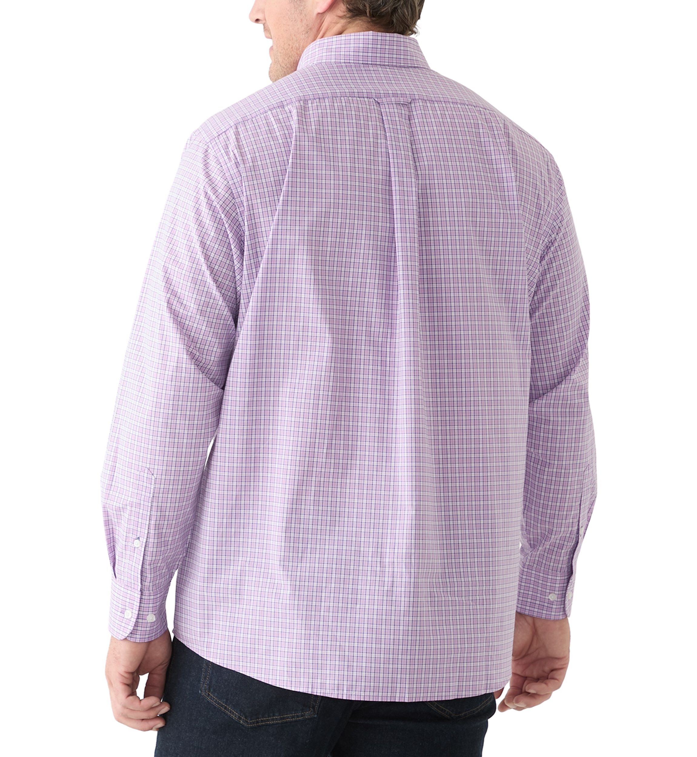 Big & Tall Allover Stretch Regular Fit Button Down​ Shirt