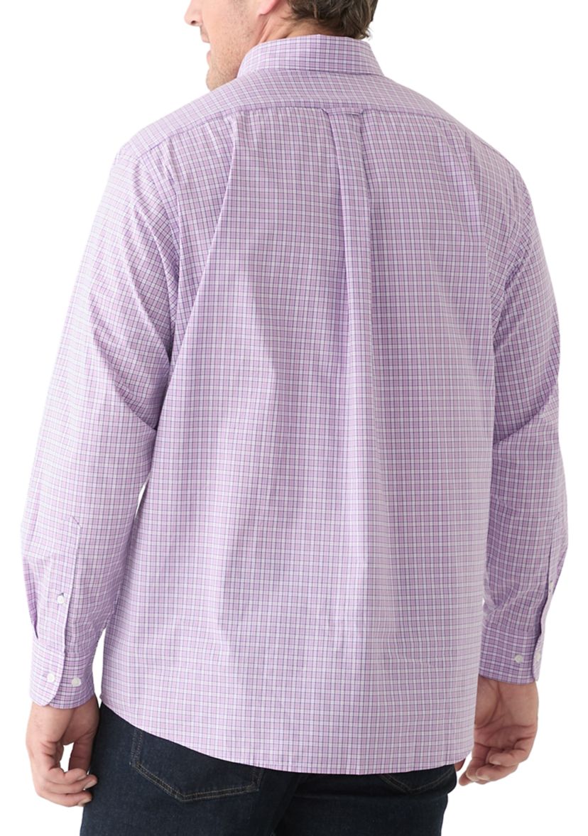 Big & Tall Allover Stretch Regular Fit Button Down​ Shirt