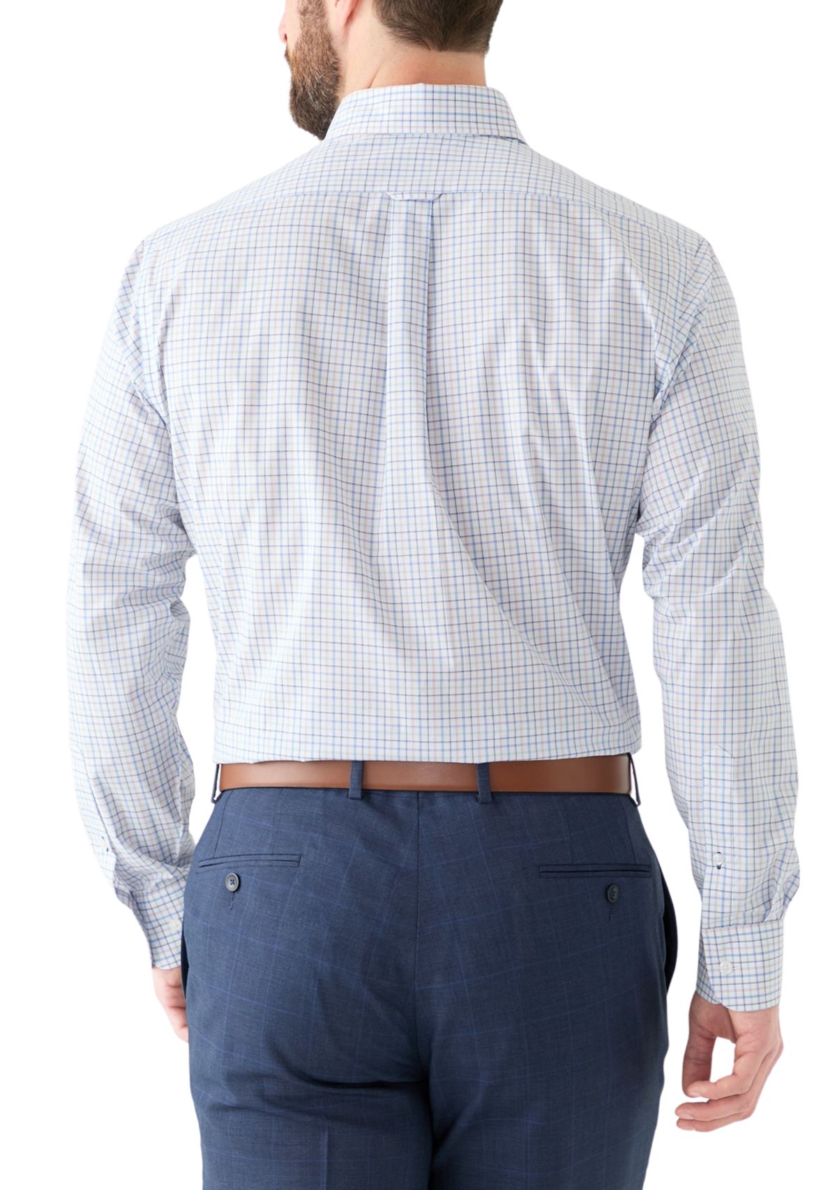 Check Allover Stretch Button Down Shirt