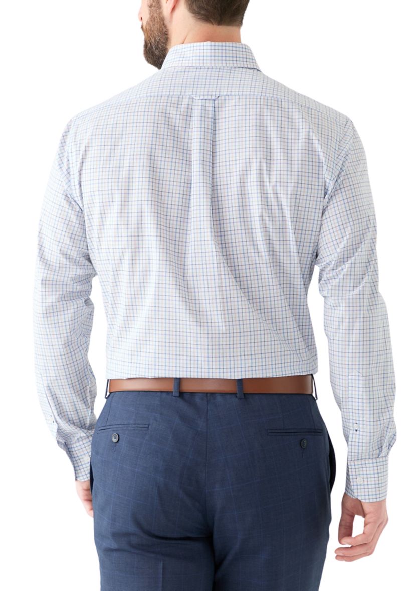 Check Allover Stretch Button Down Shirt
