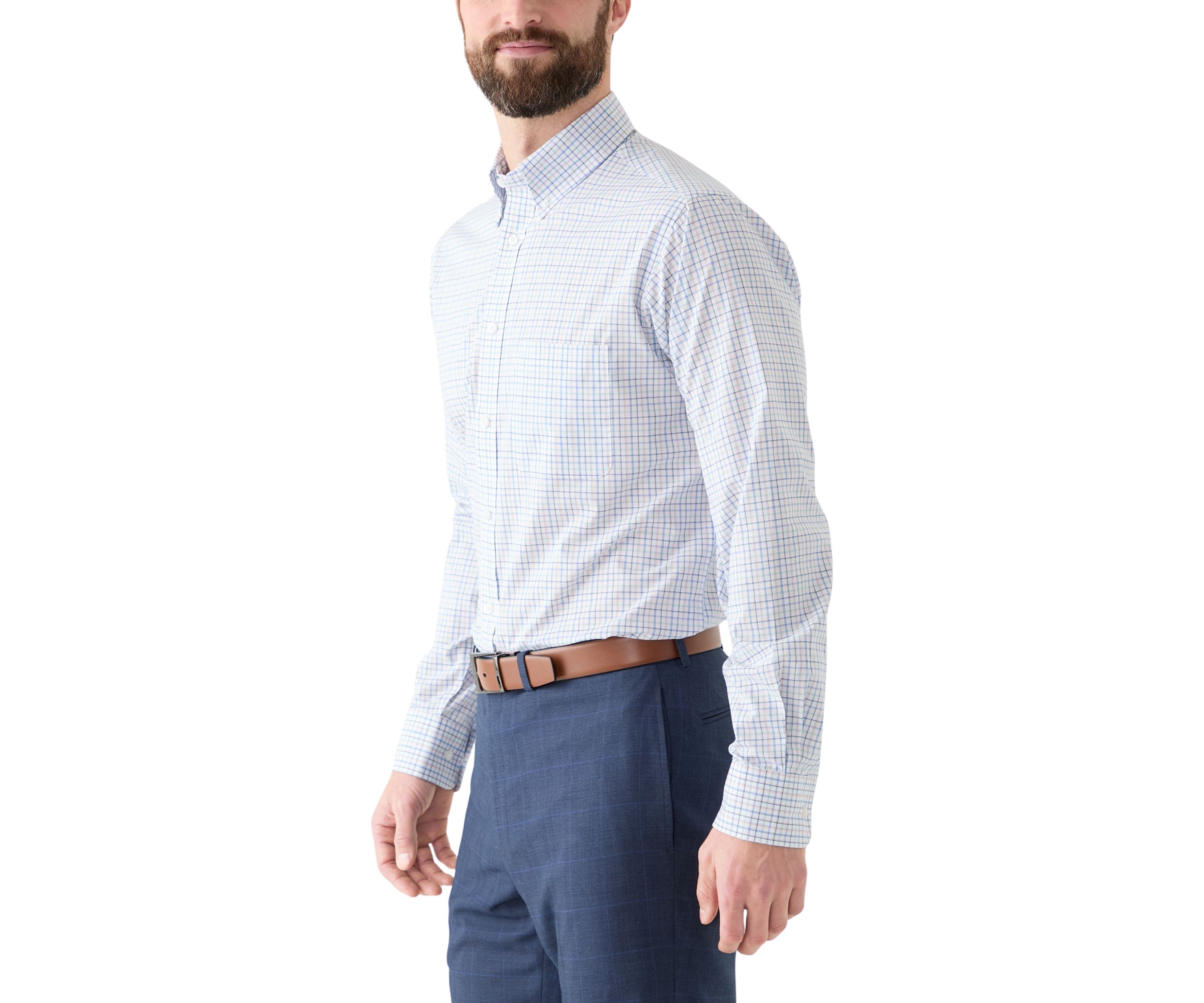 Check Allover Stretch Button Down Shirt