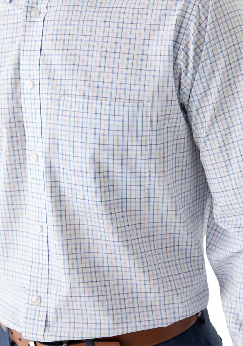 Check Allover Stretch Button Down Shirt