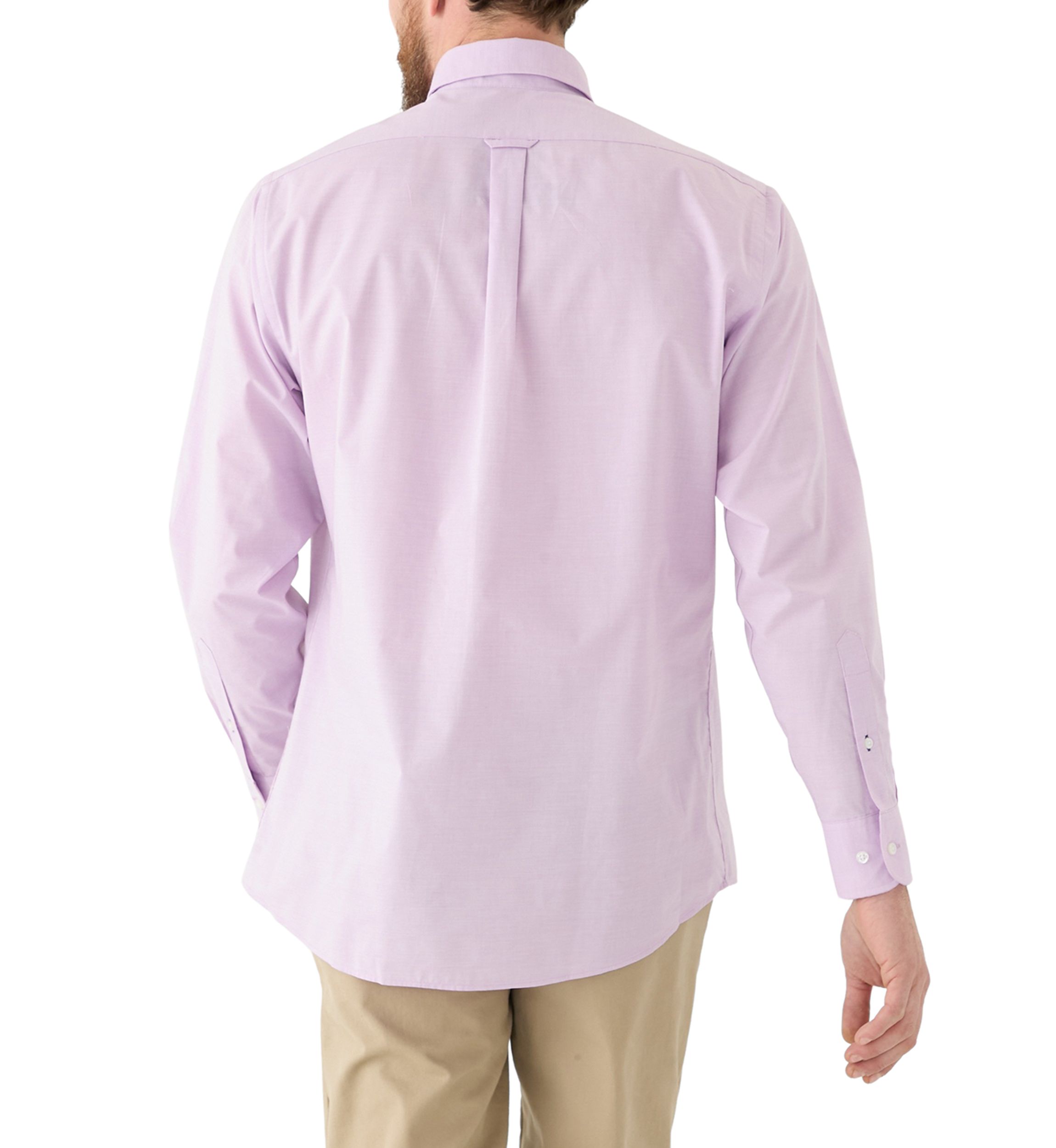 Mens Stretch End on End Regular Fit Shirt