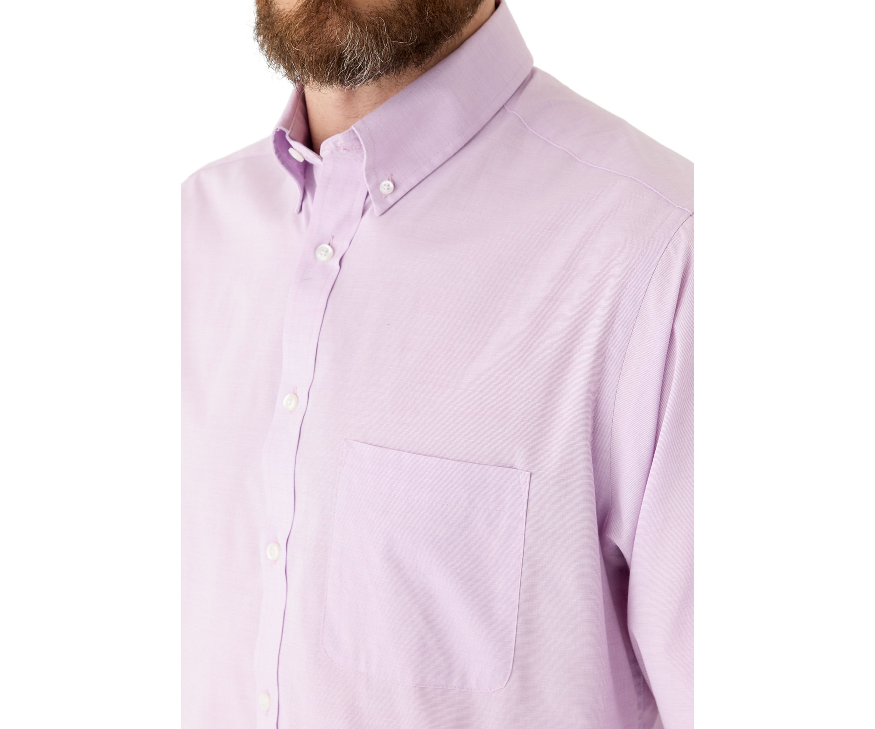 Mens Stretch End on End Regular Fit Shirt