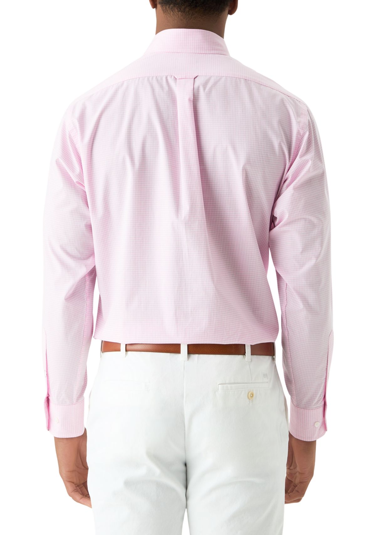 Allover Stretch Gingham Button Down Shirt