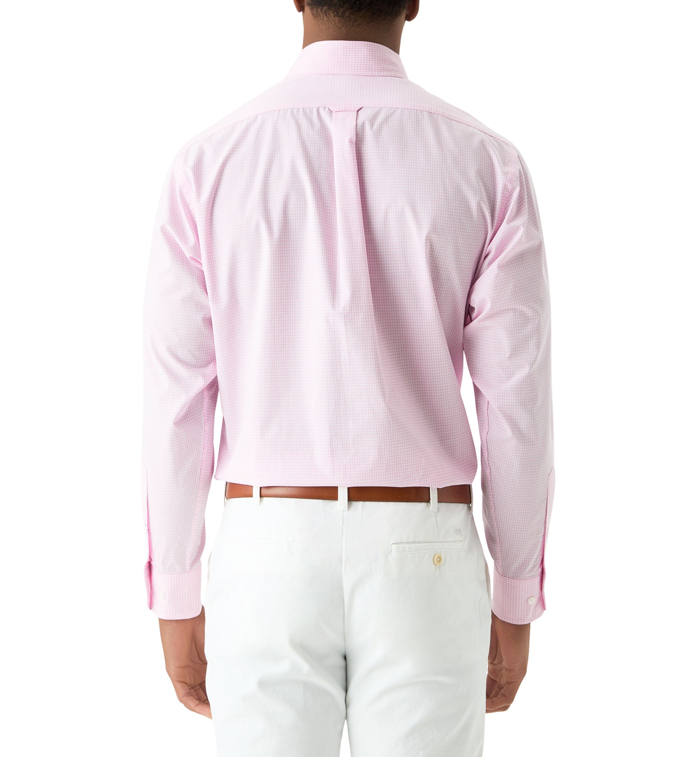 Allover Stretch Gingham Button Down Shirt