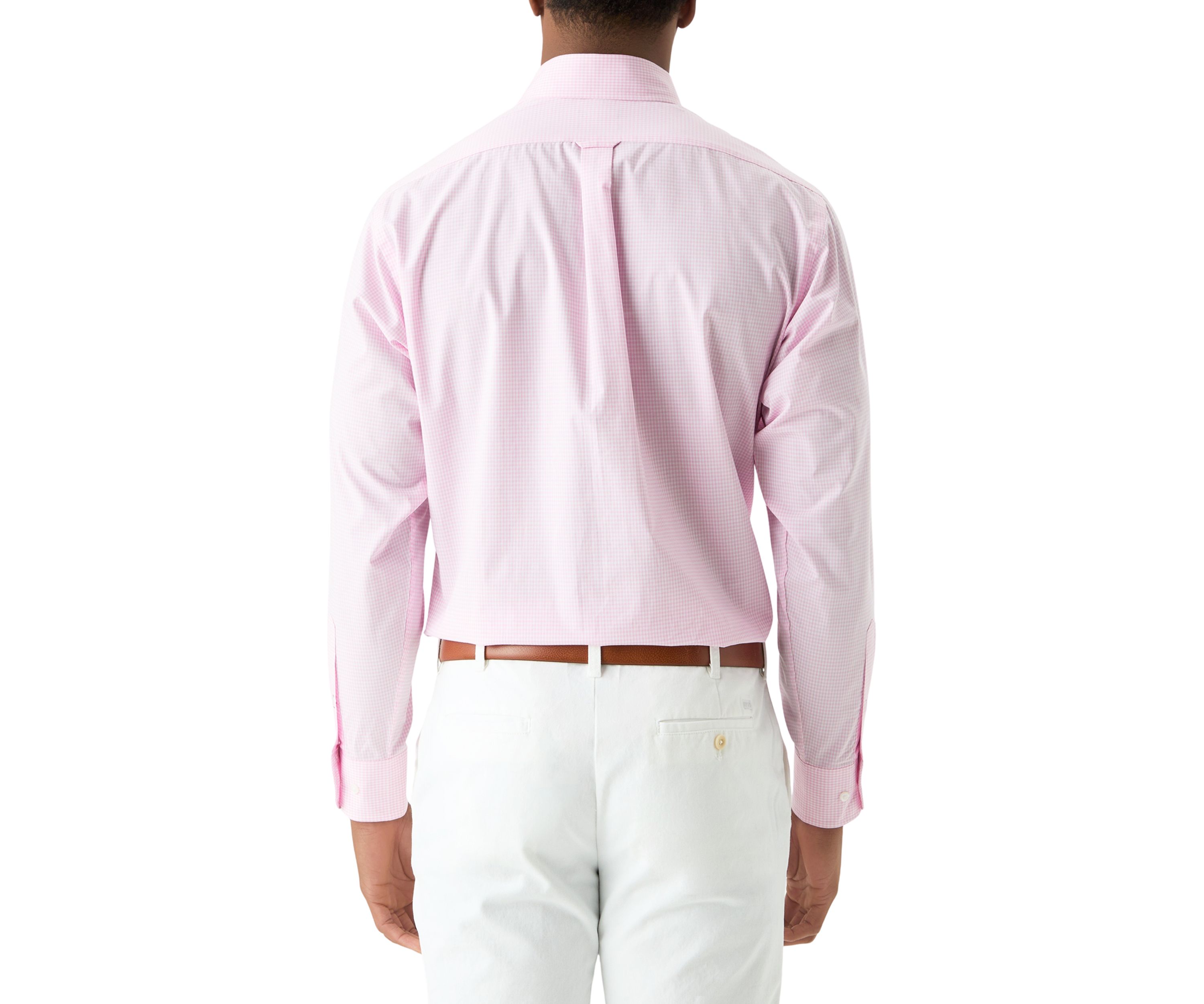 Allover Stretch Gingham Button Down Shirt