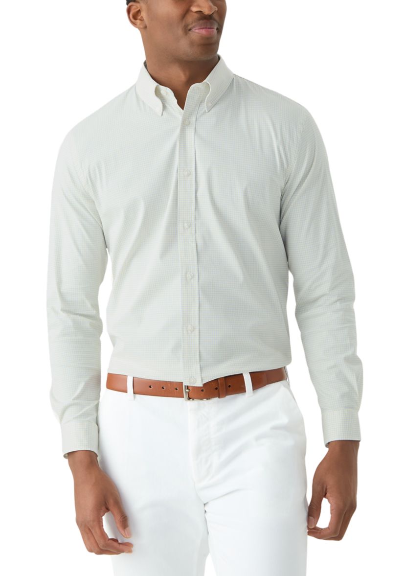 Check Allover Stretch Button Down Shirt