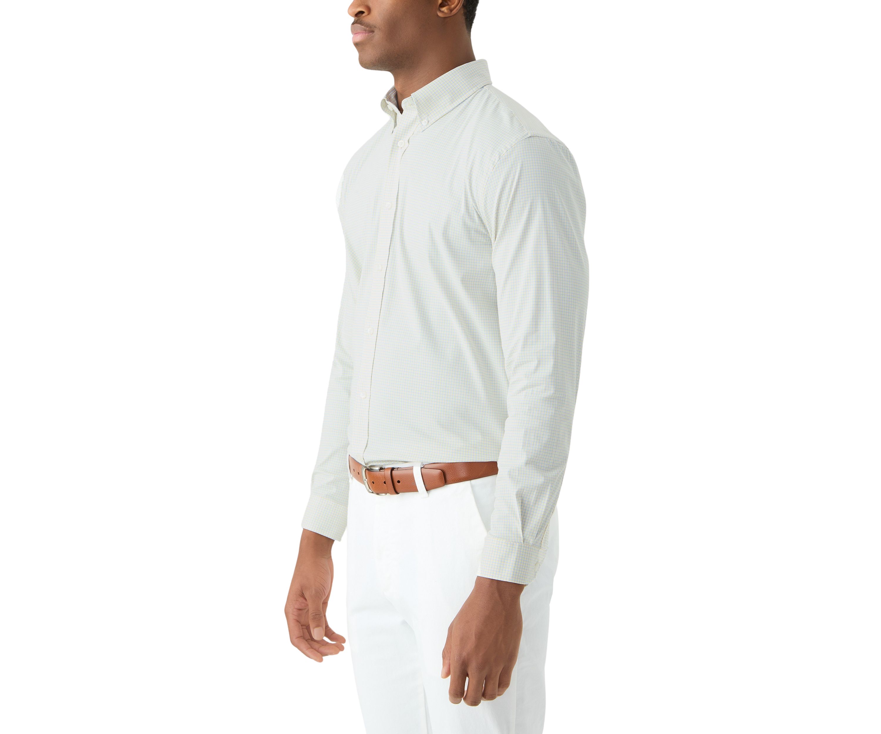 Check Allover Stretch Button Down Shirt