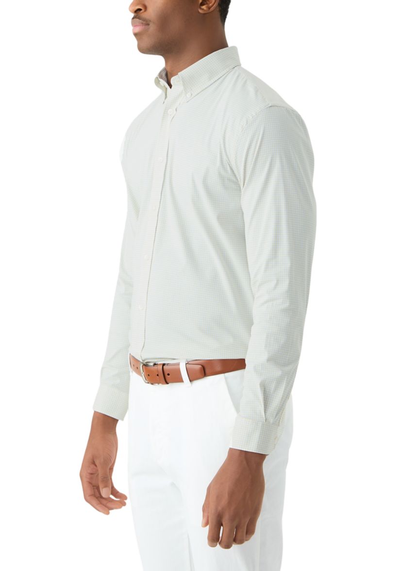 Check Allover Stretch Button Down Shirt