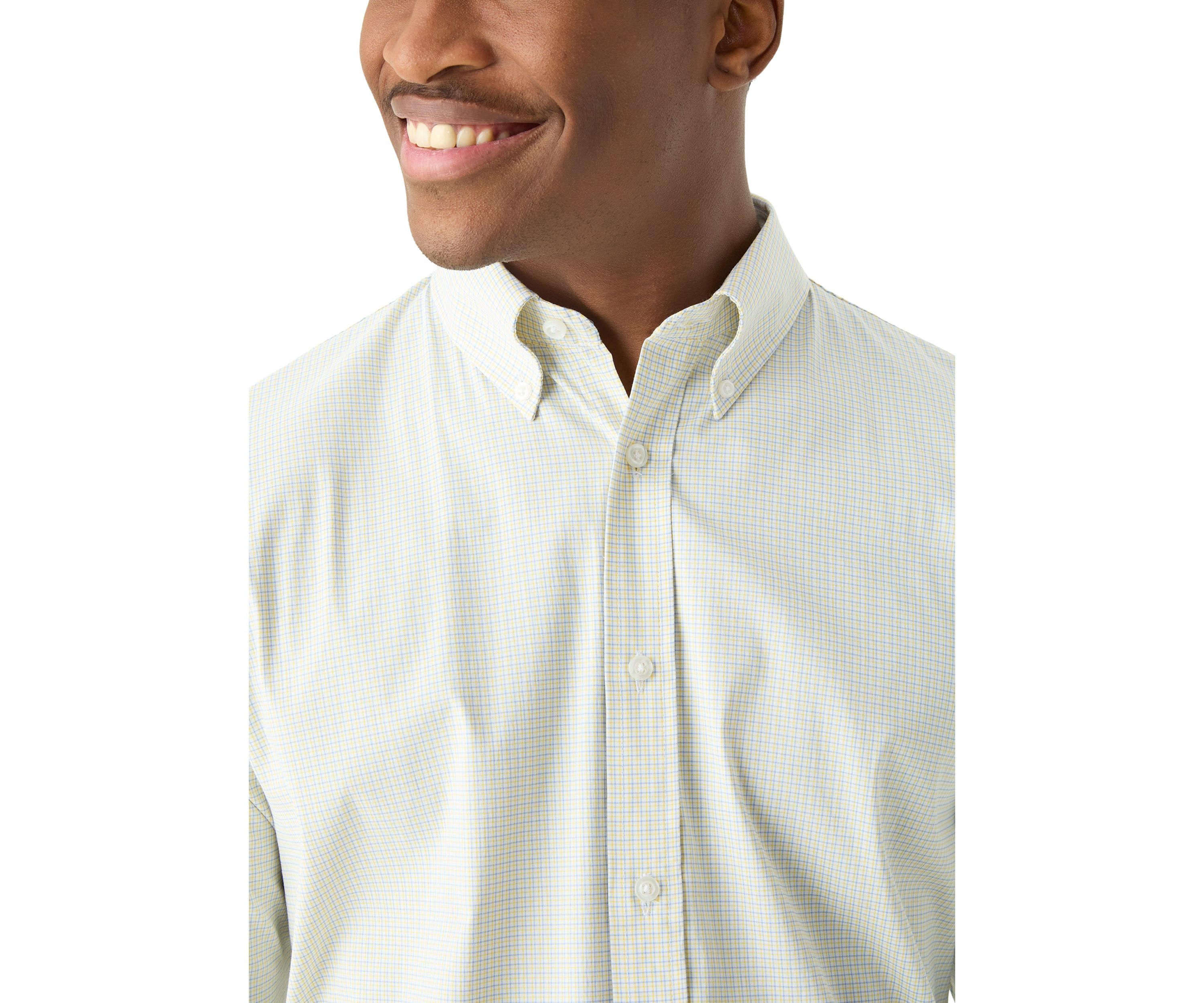 Check Allover Stretch Button Down Shirt