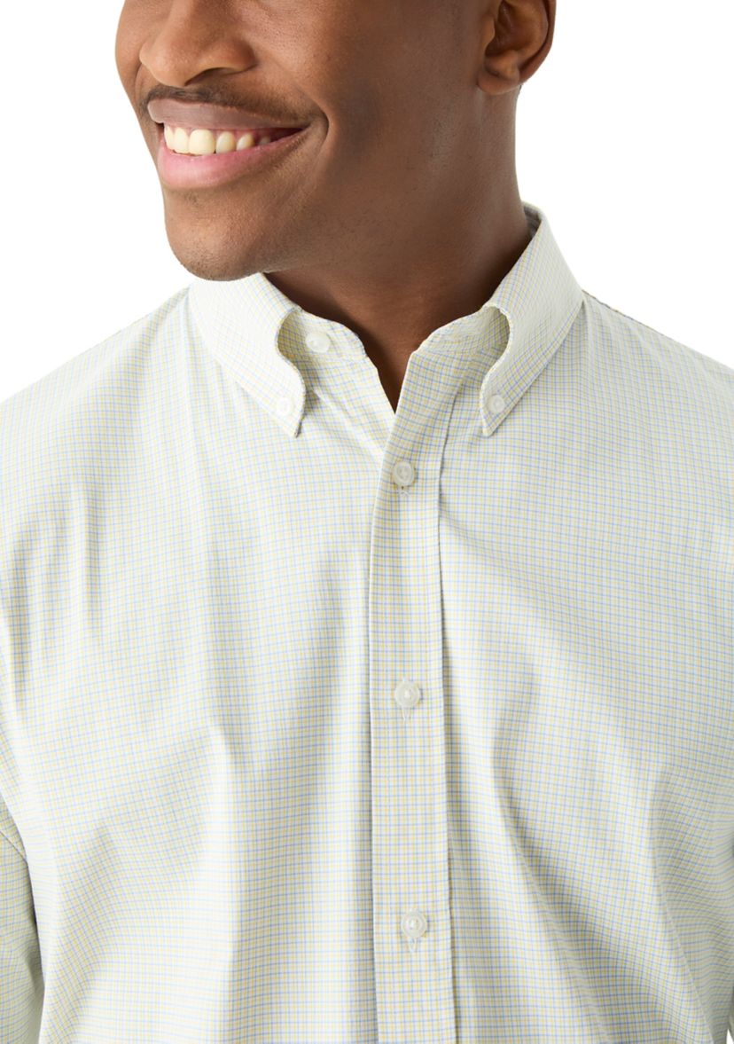 Check Allover Stretch Button Down Shirt