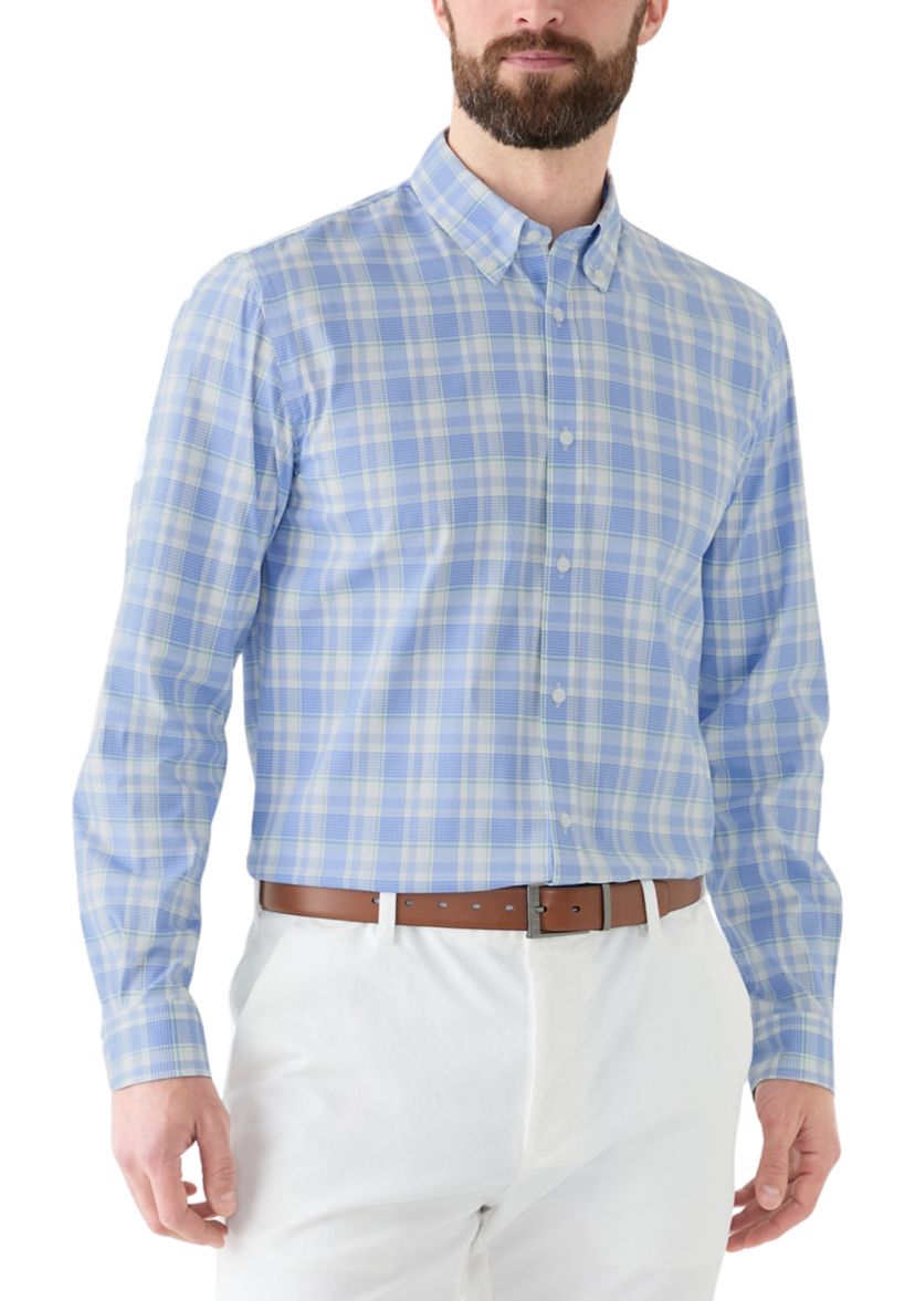 Slim Fit Long Sleeve Plaid Shirt