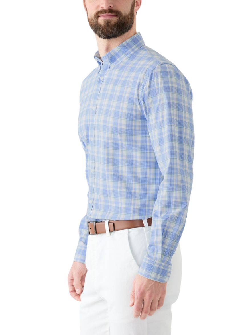 Slim Fit Long Sleeve Plaid Shirt