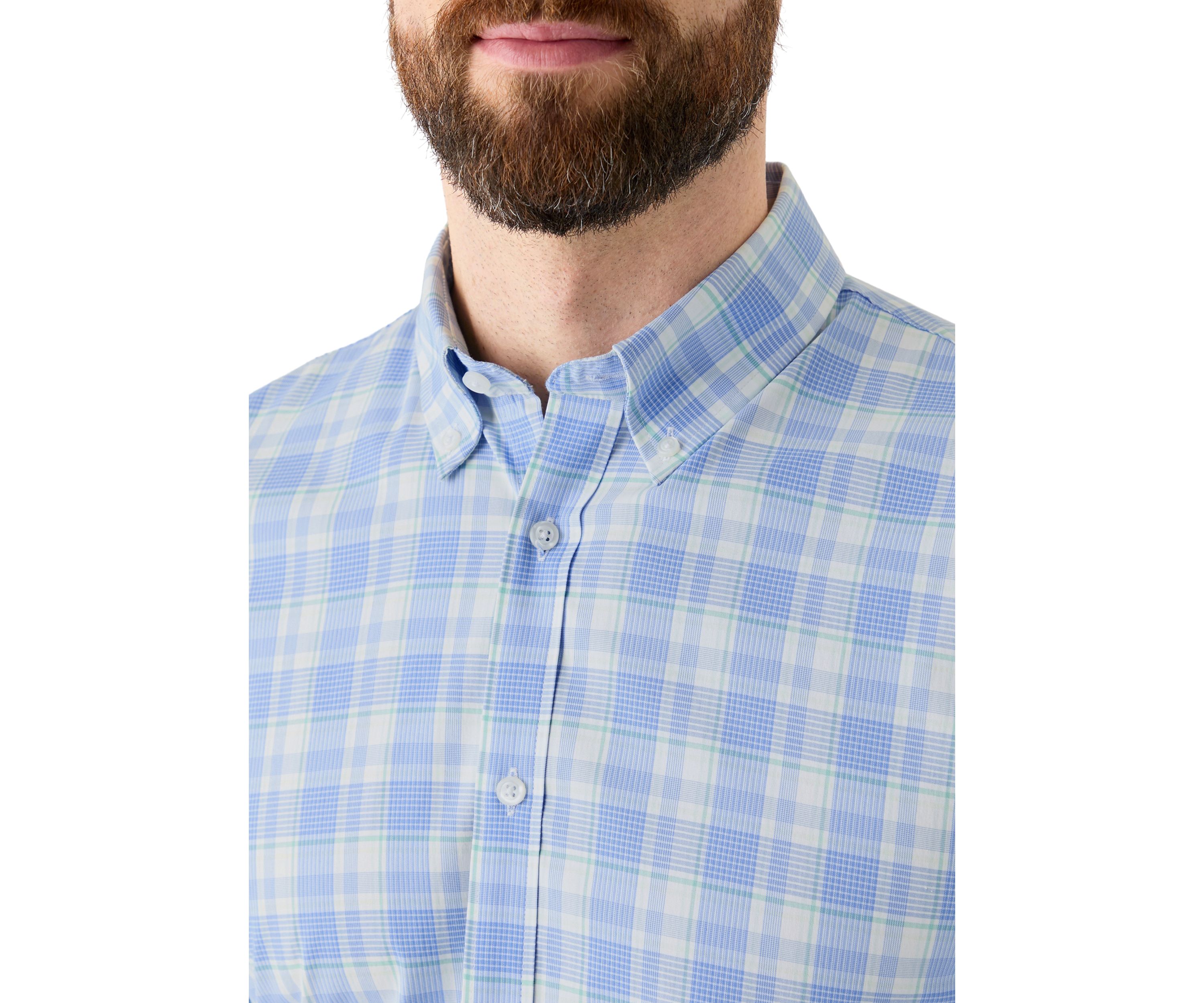Slim Fit Long Sleeve Plaid Shirt
