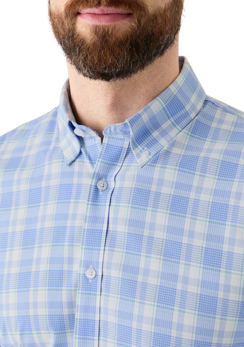 Slim Fit Long Sleeve Plaid Shirt