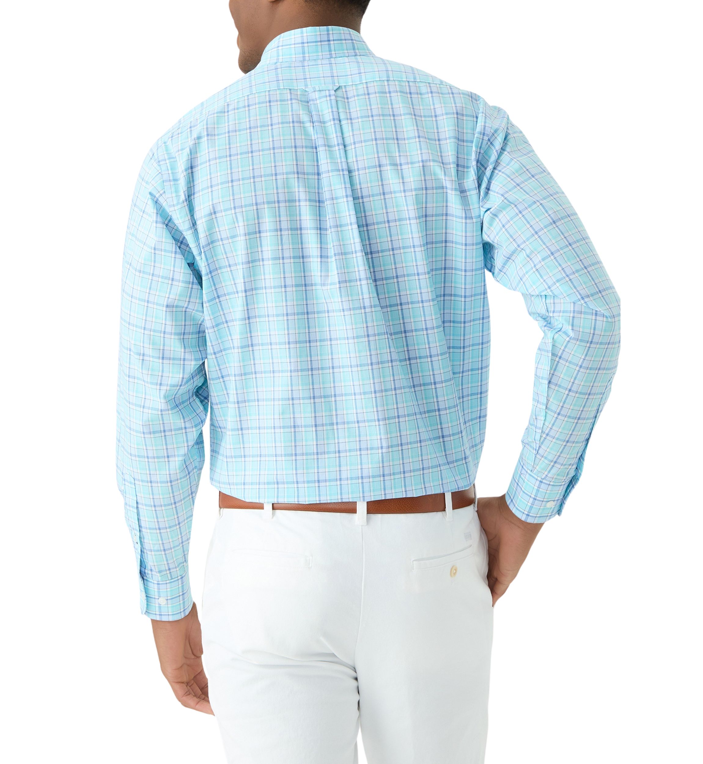 Stretch Plaid Button Down Shirt