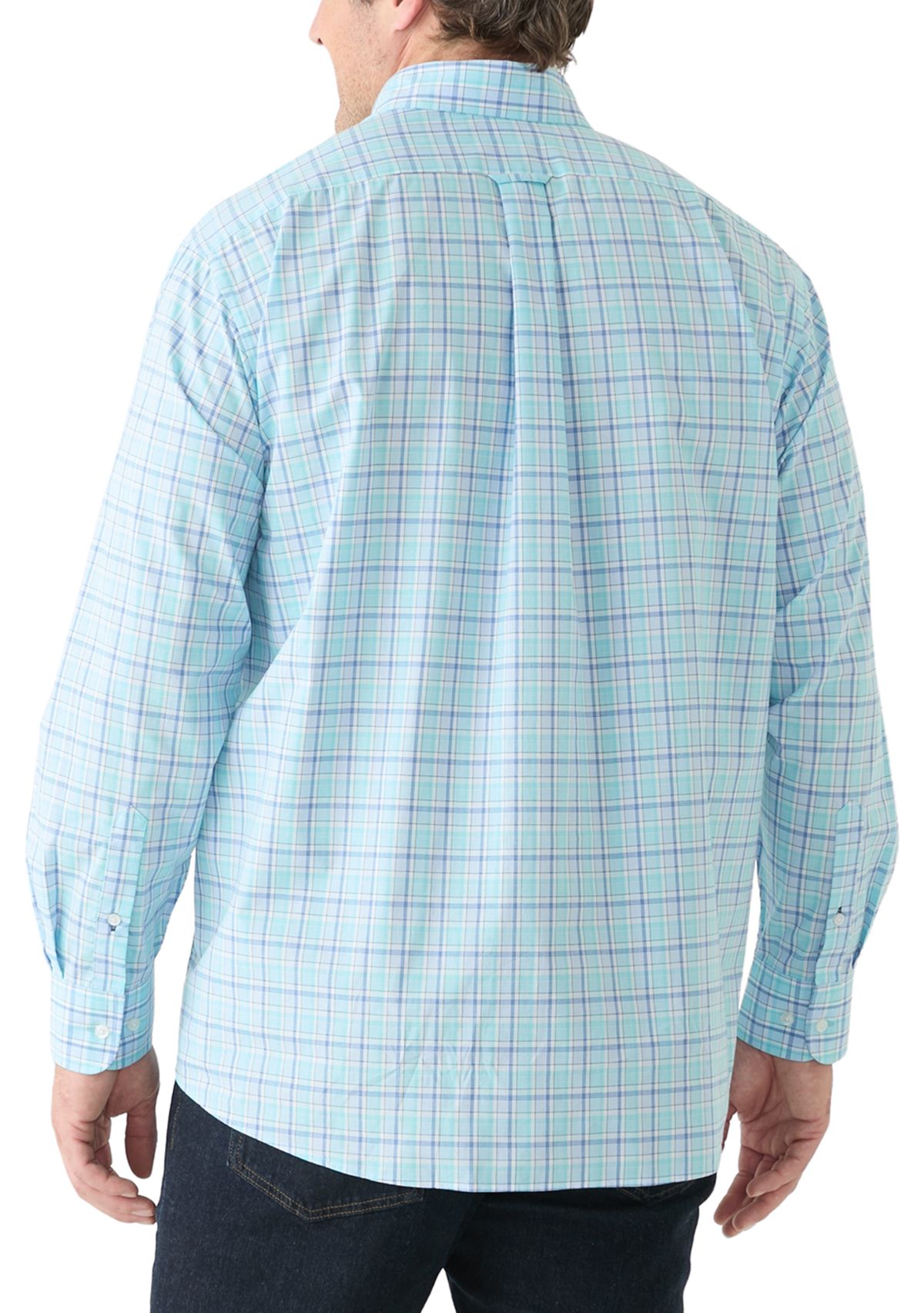 Big & Tall Allover Stretch Regular Fit Button Down​ Shirt
