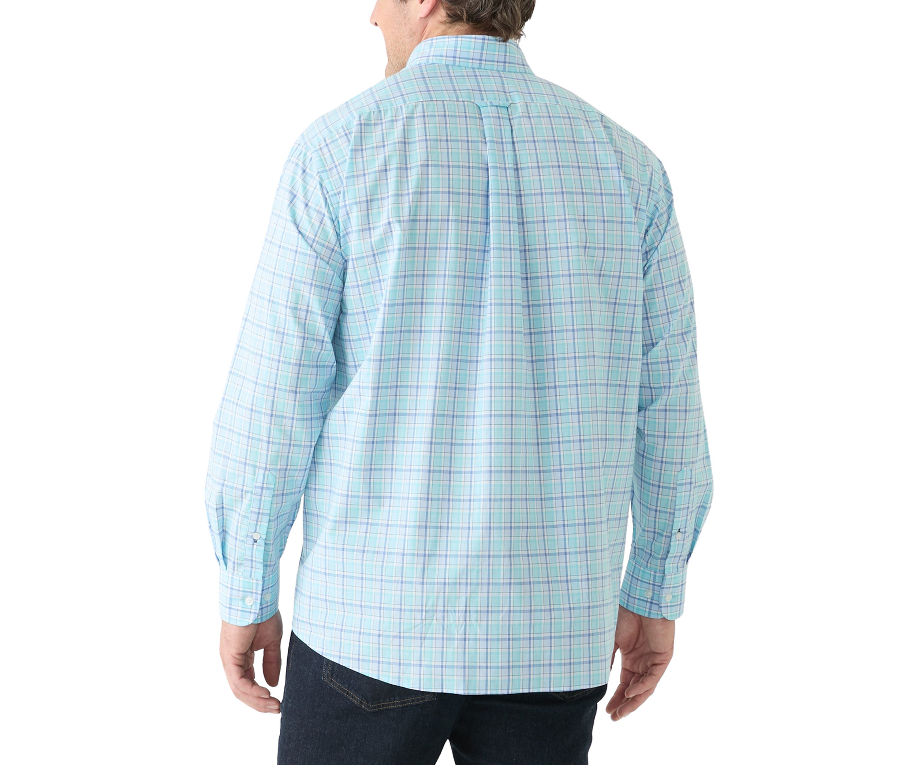 Big & Tall Allover Stretch Regular Fit Button Down​ Shirt