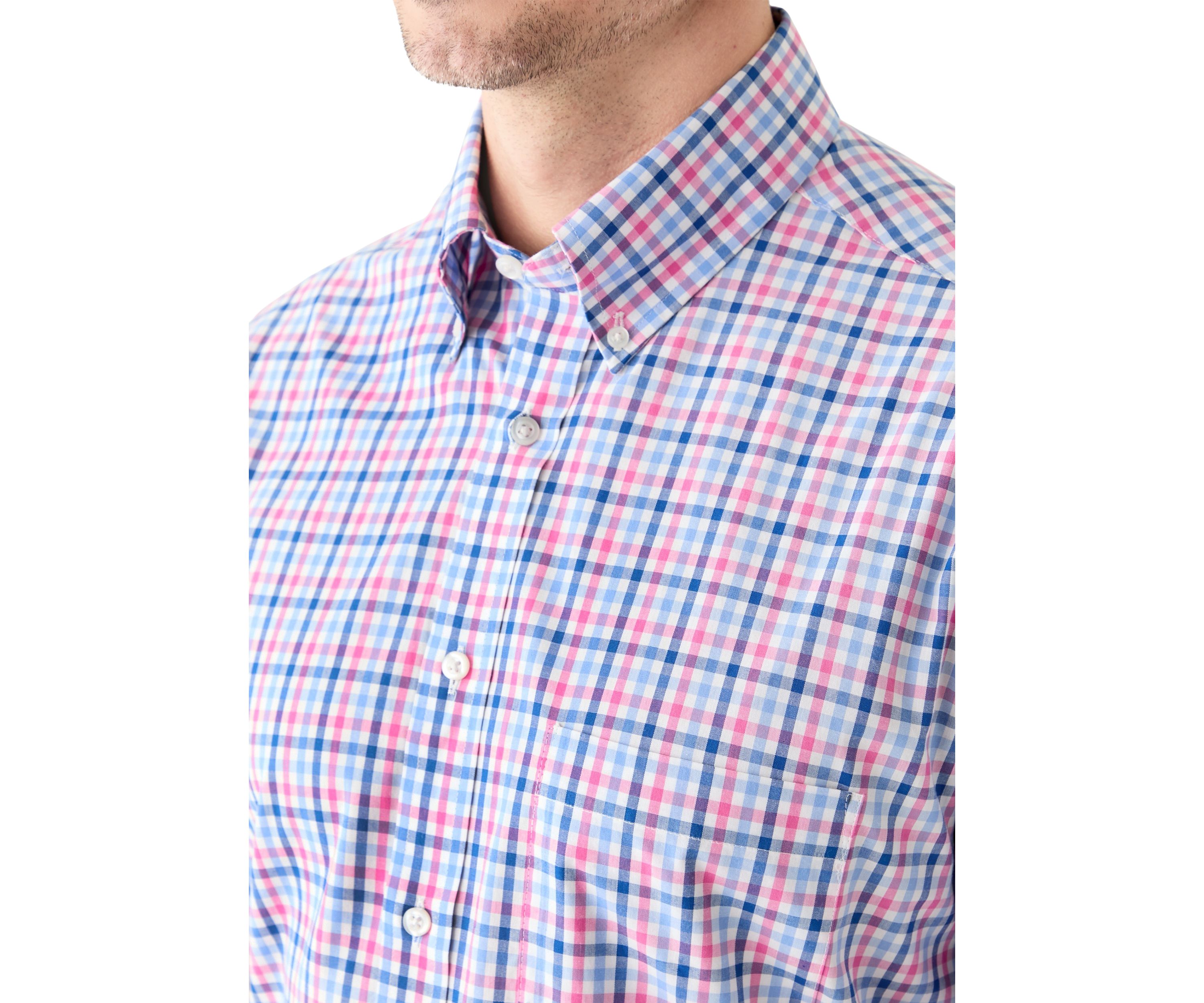 Short Sleeve Gingham Printed Shirt